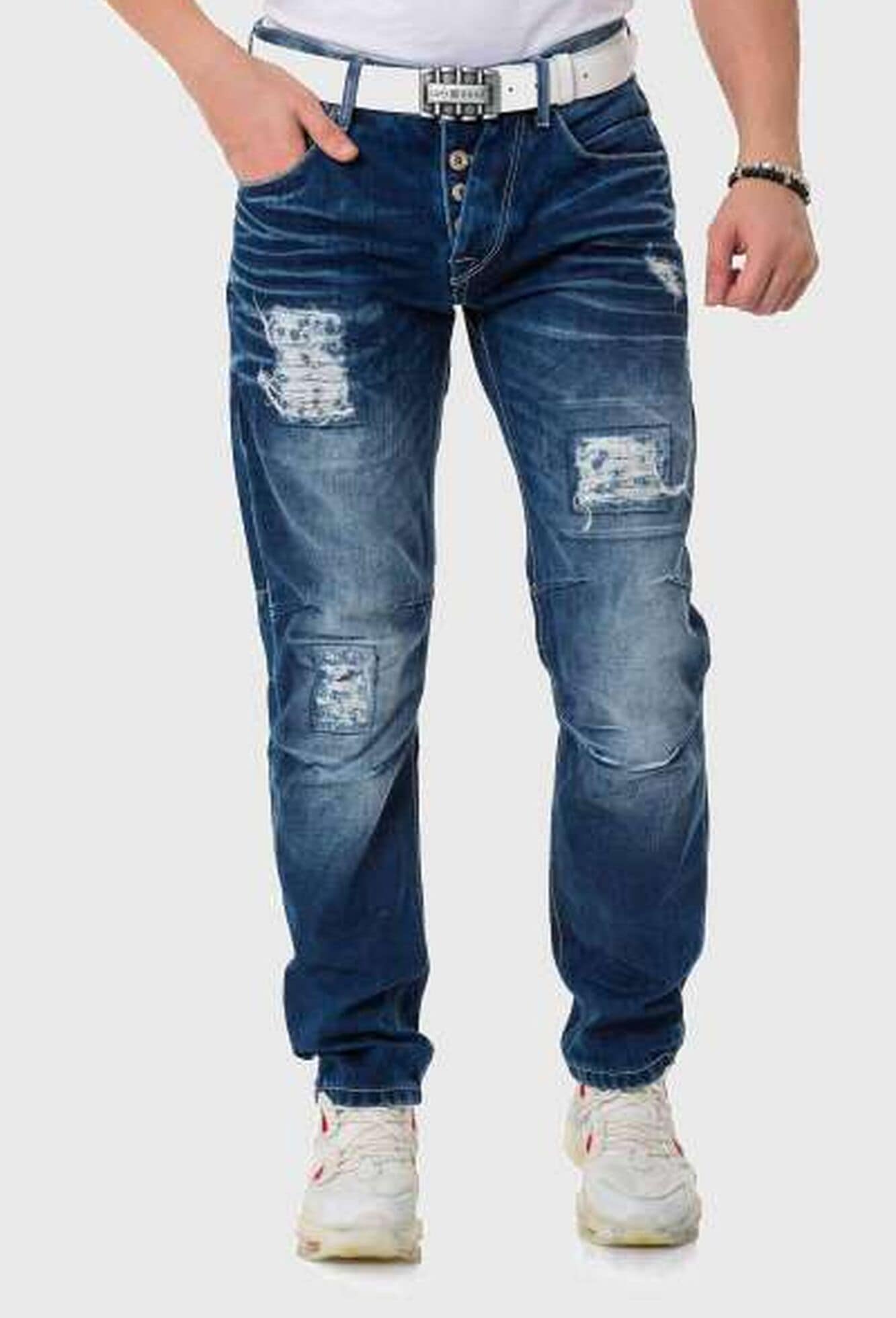 Cipo & Baxx 5-Pocket-Jeans »Cipo & Baxx Jeans Jeans« im Used-Look