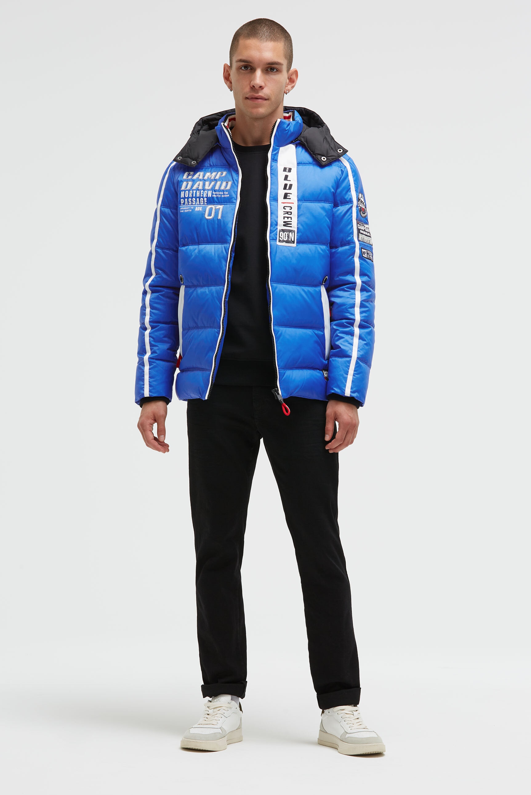 CAMP DAVID Winterjacke mit Kapuze mit abtrennbarer Kapuze