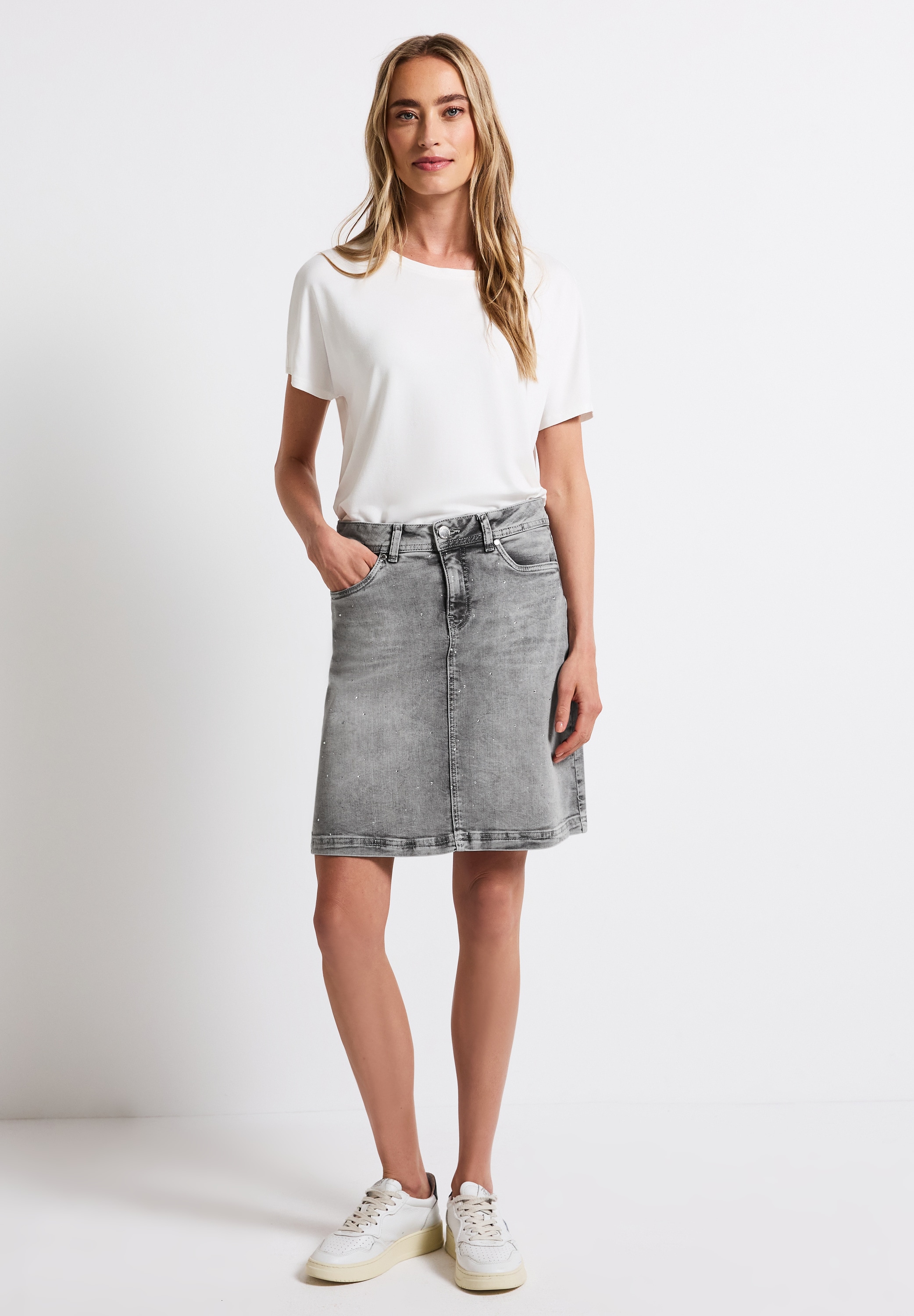 STREET ONE Jeansrock, Middle Waist