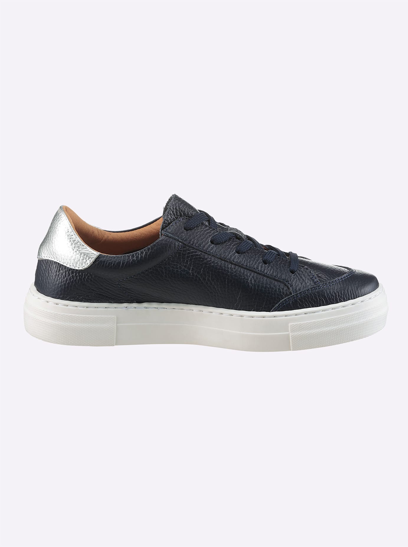 Heine Women's Platform Sneaker Navy 36 2