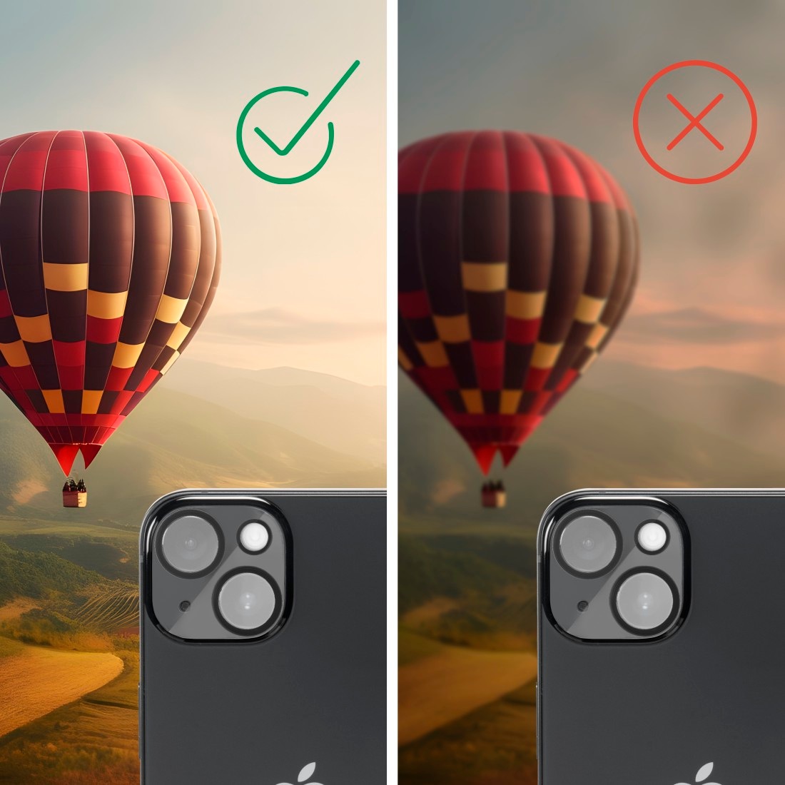 Hama Kameraschutzglas »Kamera-Schutzglas für Apple iPhone 15/15 Plus (Kameraschutz Hartglas)«, für Apple iPhone 15, Apple iPhone 15 Plus