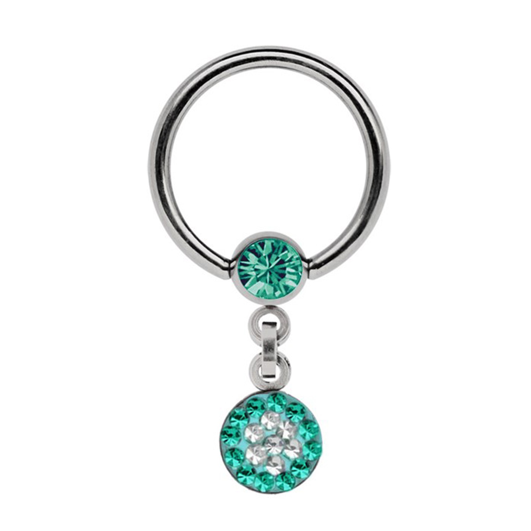 Intimpiercing »Piercing  Intimpiercing «, 5 mm Strasskugel + Kette mit Kreis und...