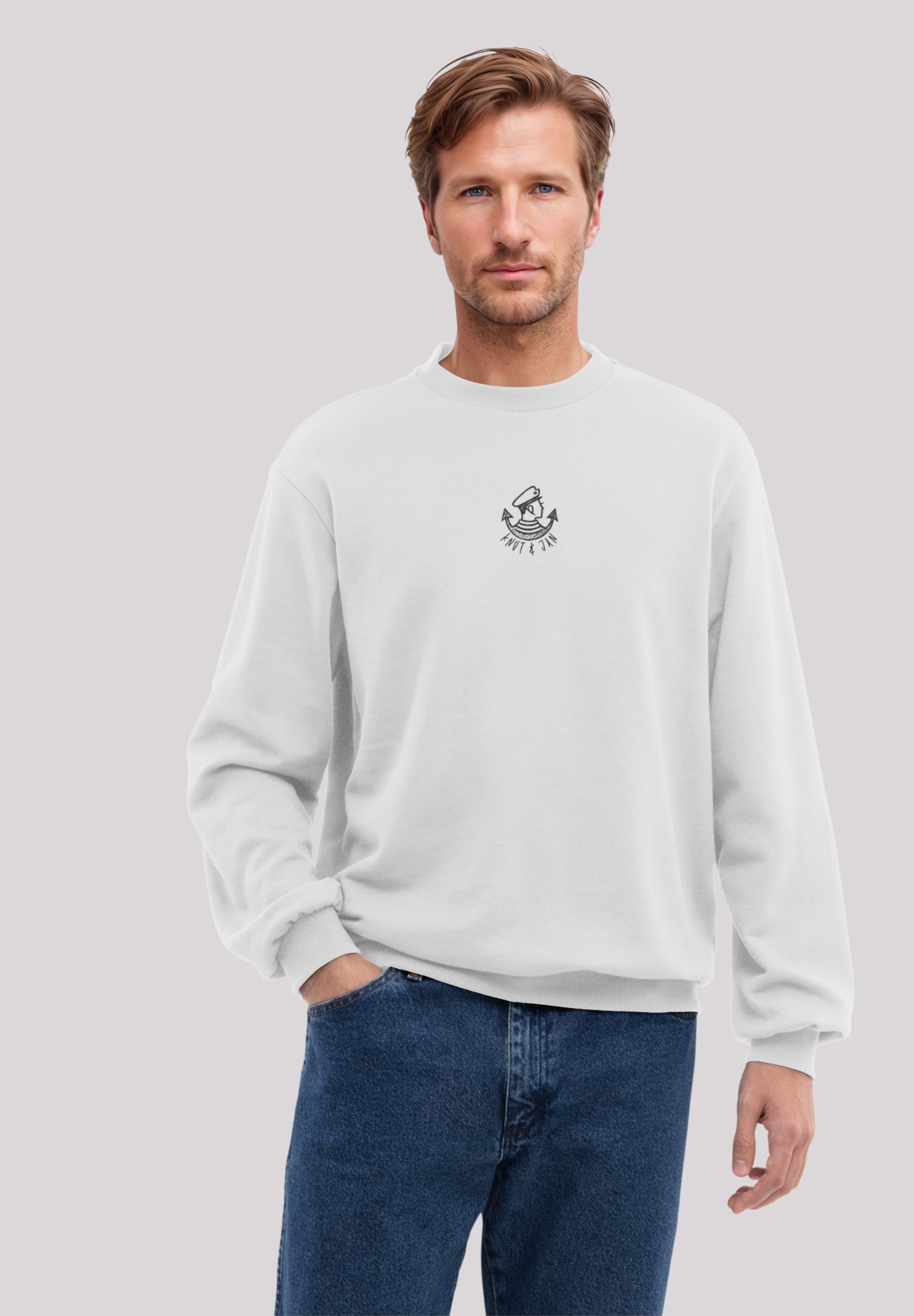 F4NT4STIC Sweatshirt »Knut und Jan Scribble Logo«, Osteee Kollektion, Urlaub, Ahoi Moin