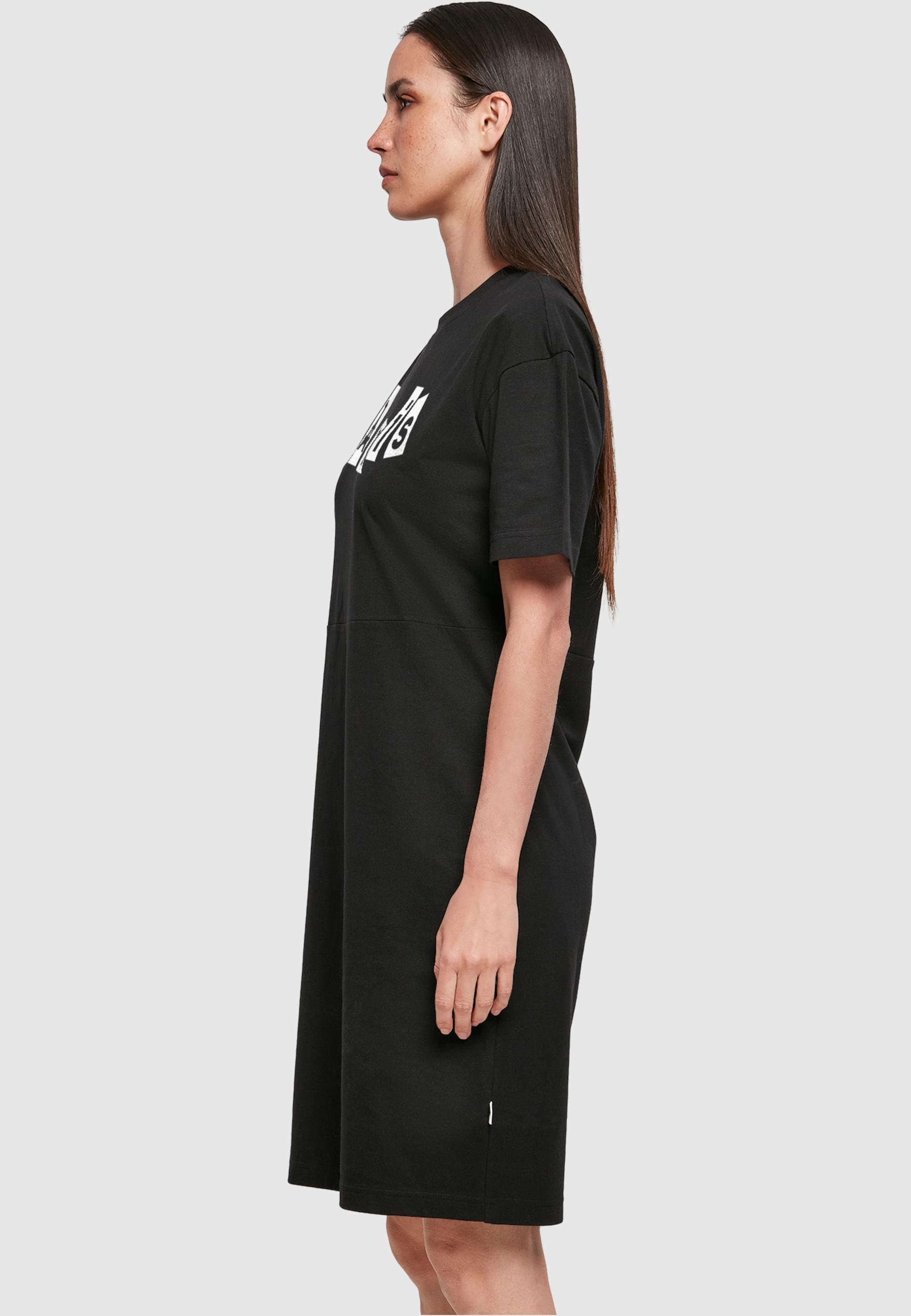 Merchcode Shirtkleid »Merchcode Damen Ladies Paris X Organic Oversized Slit Tee Dress«, (1 tlg.)
