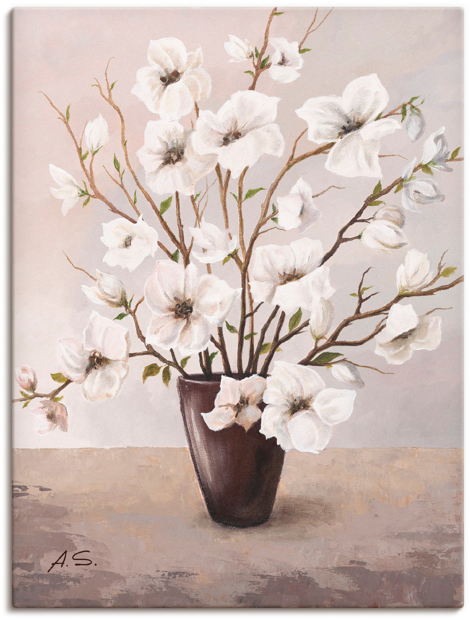 Artland "Magnolien" Blumen 1 Stk. tlg. als Leinwandbild, Poster in verschie günstig online kaufen
