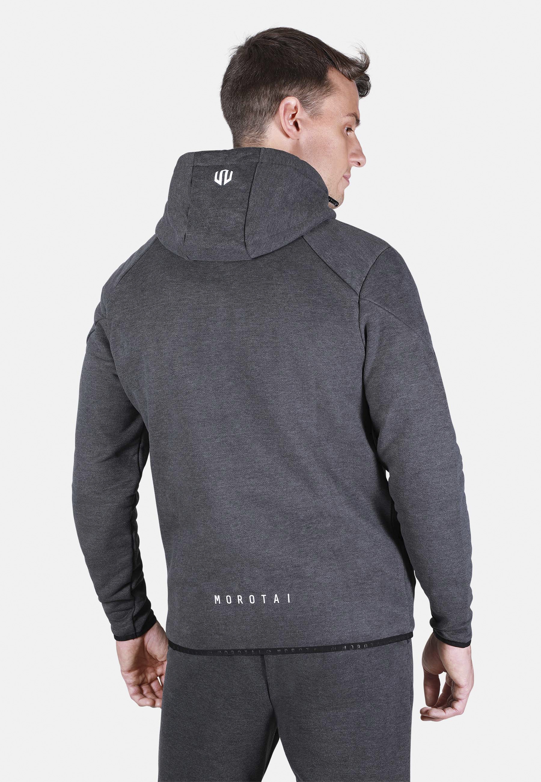 MOROTAI Allwetterjacke »MOROTAI Herren Morotai Neo Zip Sweatjacket« 1 Stk. tlg. mit Kapuze