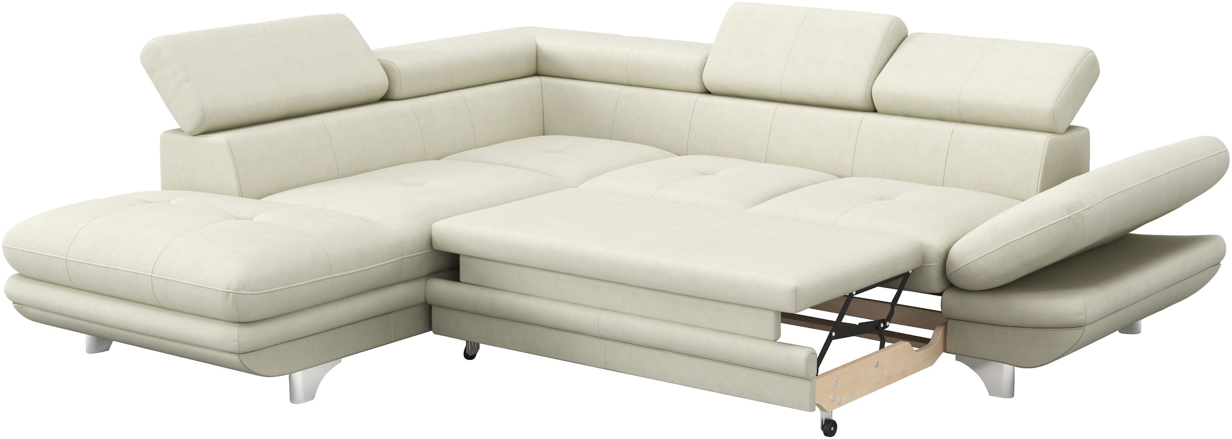 COTTA Ecksofa »Enterprise L-Form«, mit Arm- & Kopfteilverstellung, wahlweise mit Bettfunktion