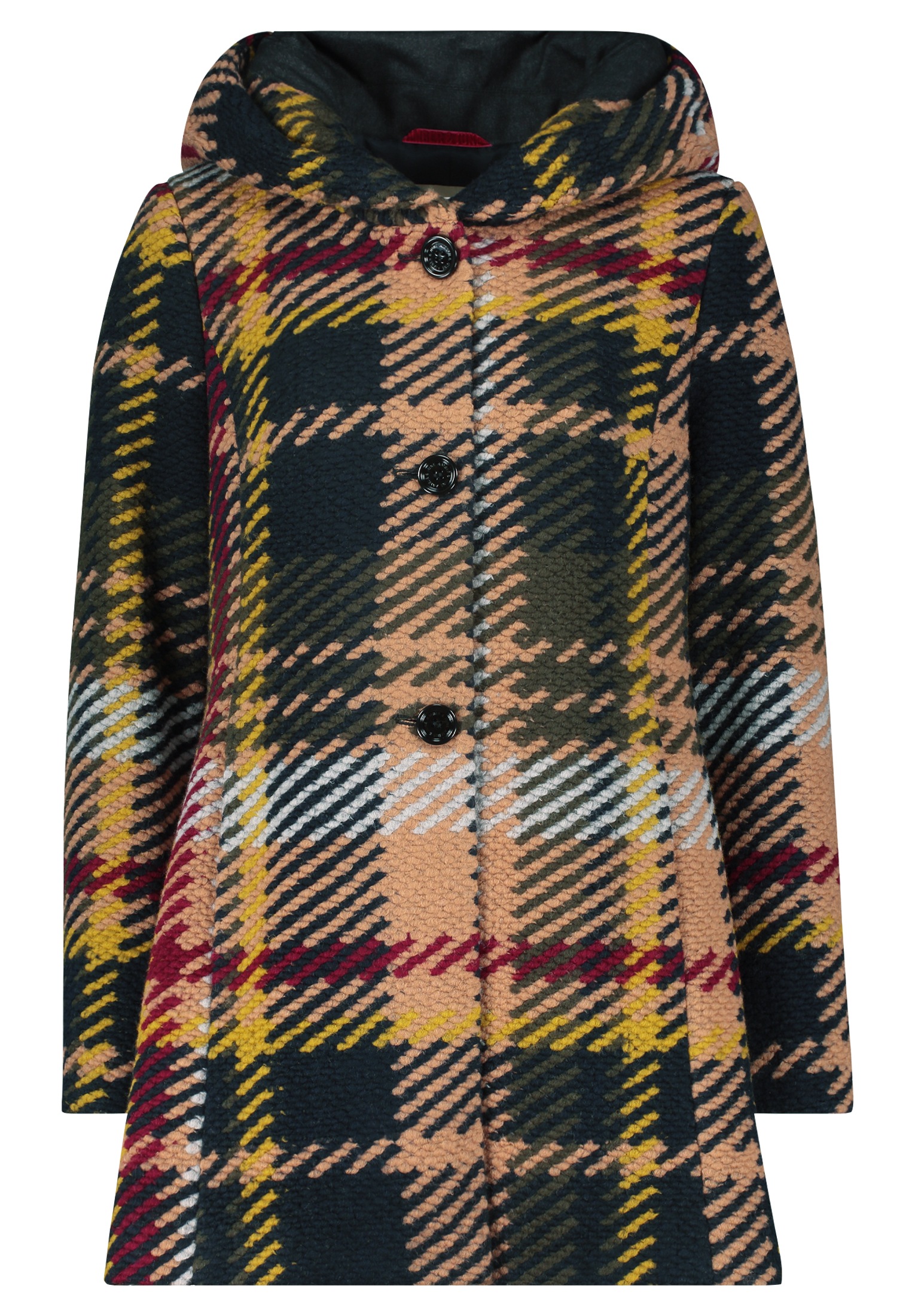 Amber & June Kurzjacke "Amber & June Damen Kurzmantel mit Kapuze", mit Kapu günstig online kaufen