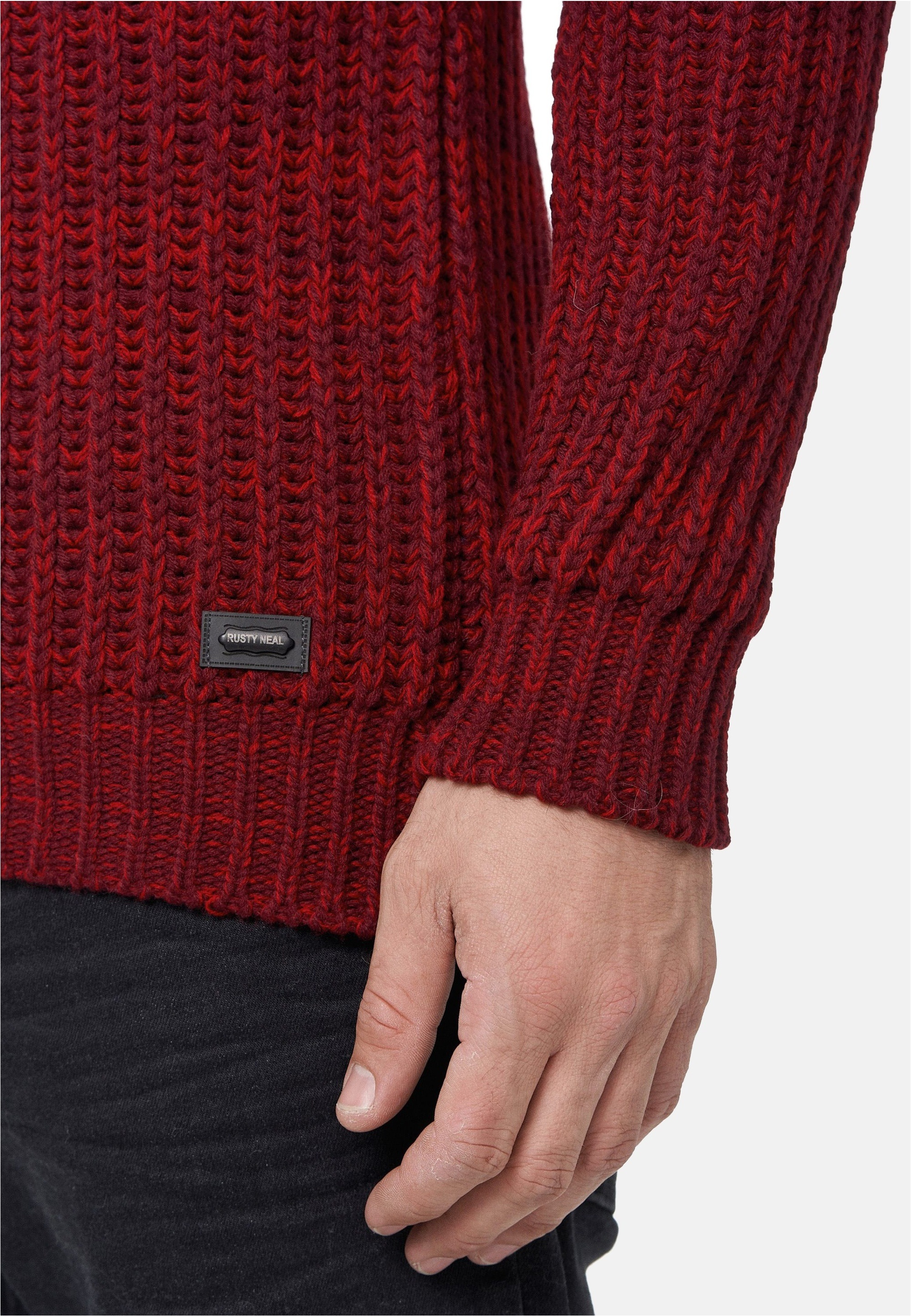 Rusty Neal Strickpullover im modischen Strick-Design