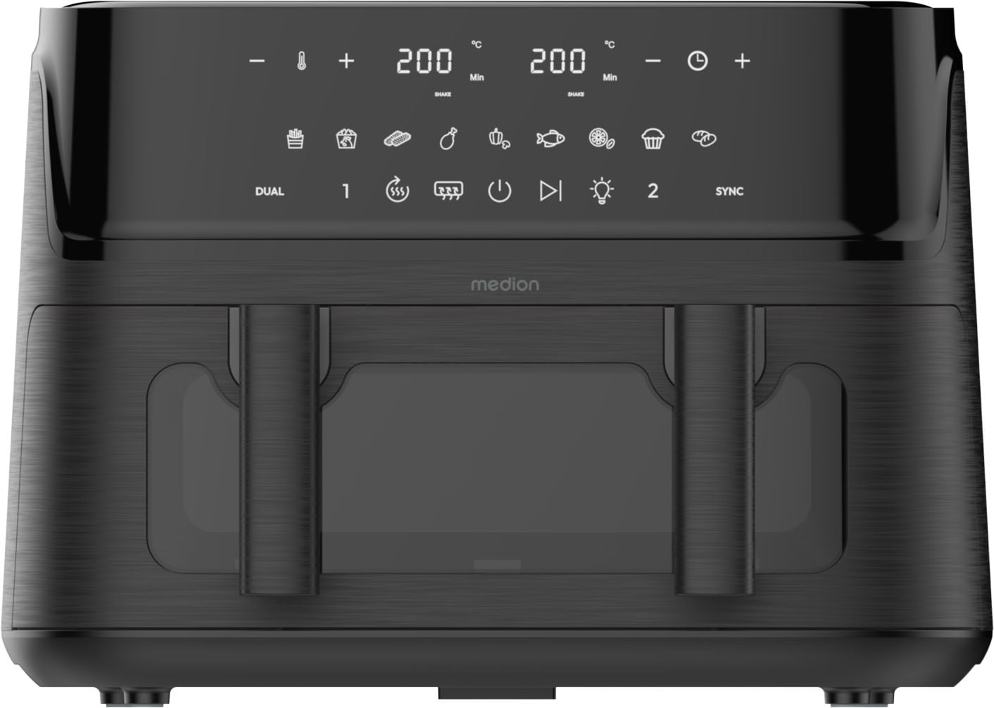 Medion Heißluftfritteuse "MD 100057" 3040 W Volumen (gesamt): 10,8 L