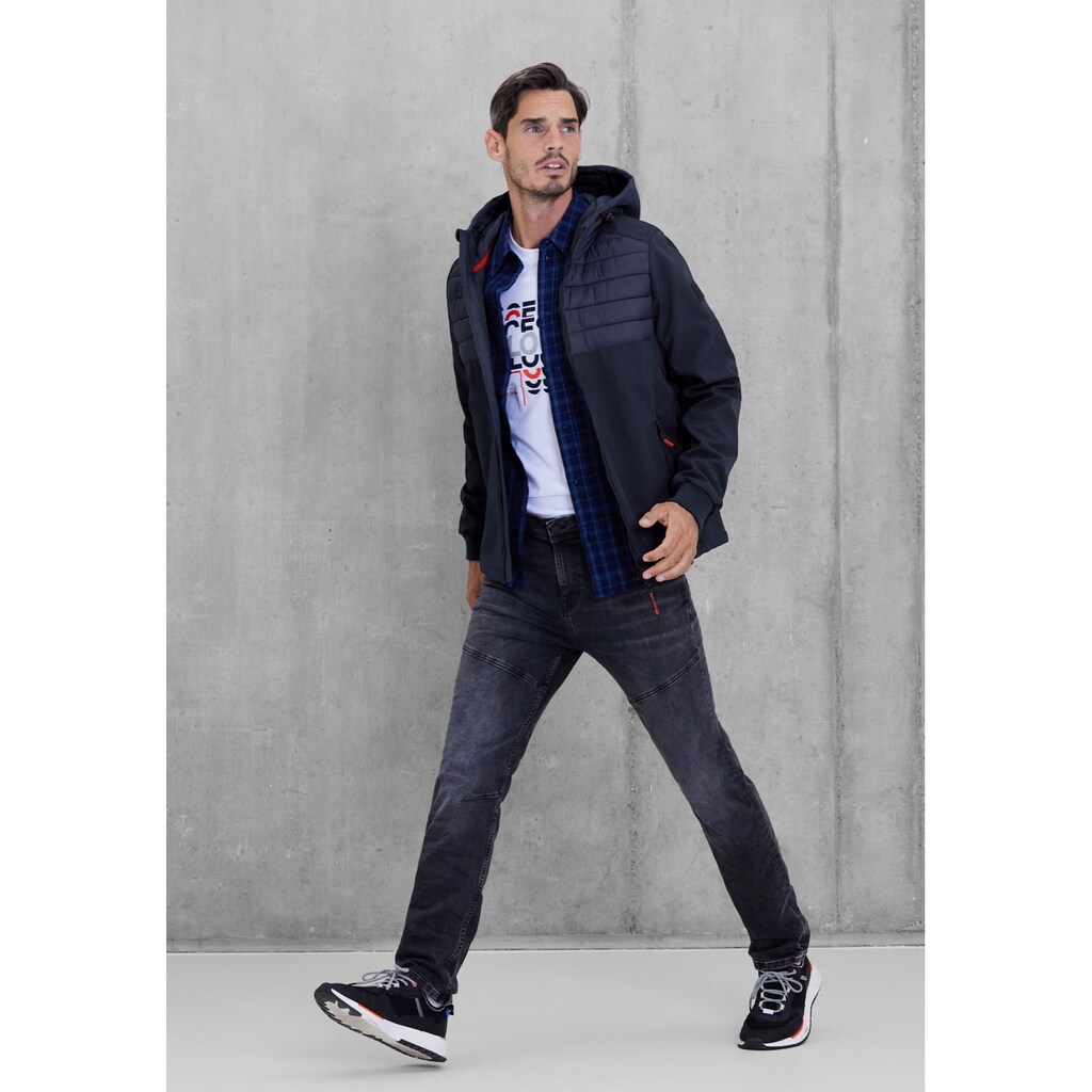 STREET ONE MEN Softshelljacke, mit Kapuze