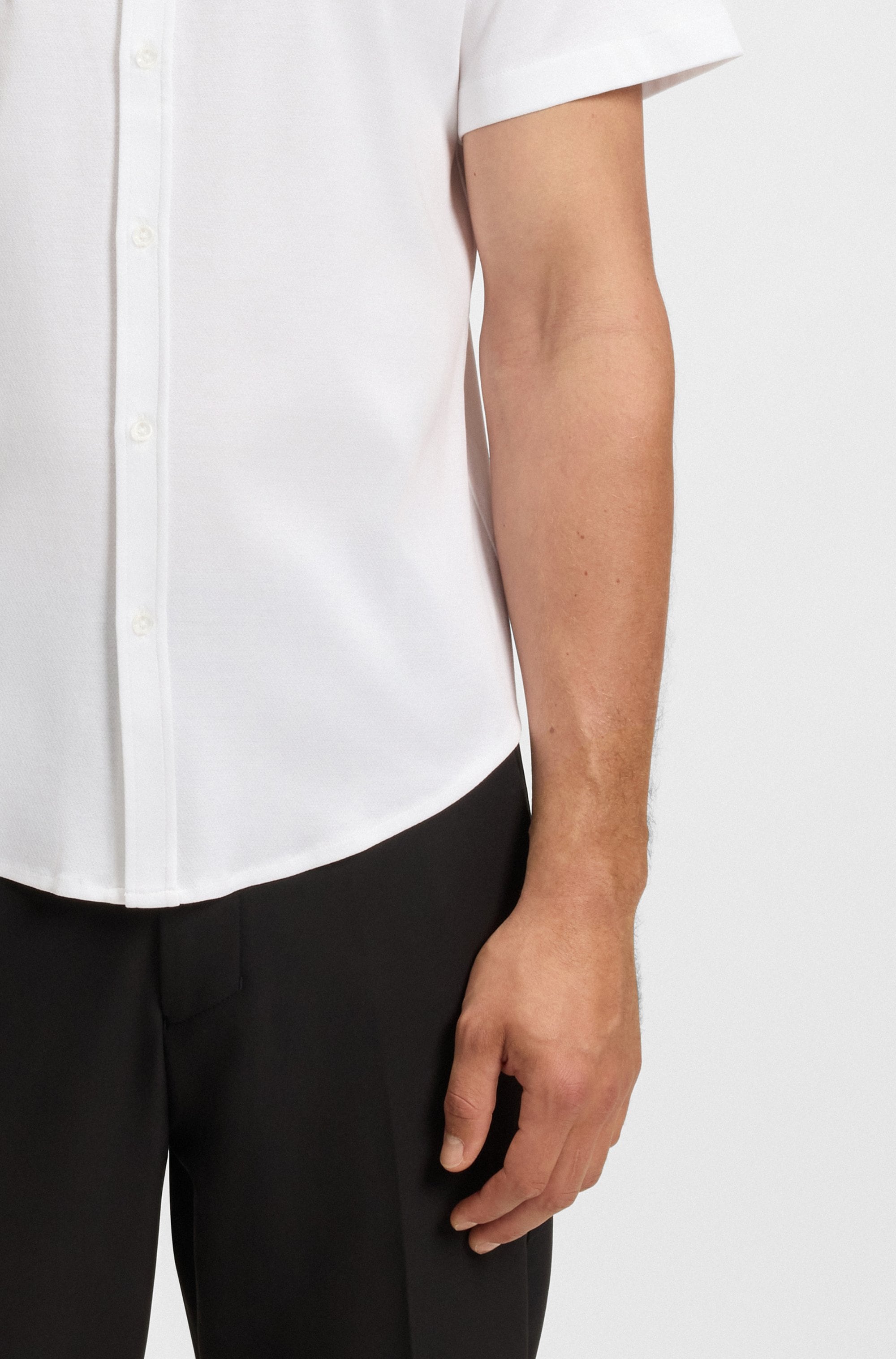 BOSS GREEN Kurzarmhemd »B Motion S«, softe Baumwolle, Vier-Wege-Stretch, knitterfrei