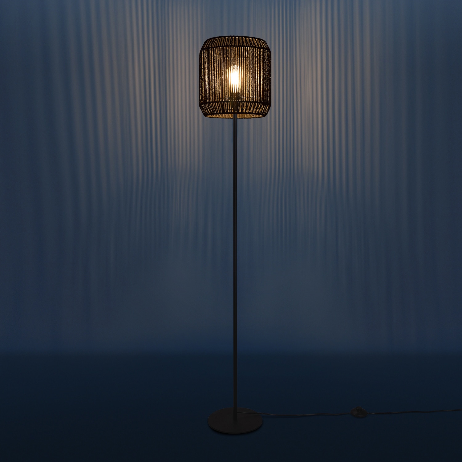 Paco Home Stehlampe »Pedro«, 1 flammig-flammig, moderne LED Lampe in Boho Optik, Wohnzimmer, Schlafzimmer, Fassung E27