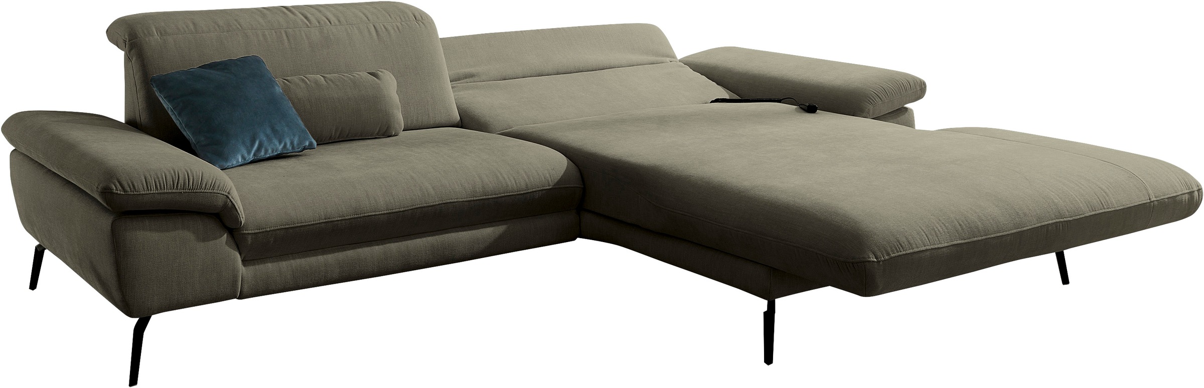 Die PlanBar Ecksofa »MP-IN22025 L-Form«, mit Kopfteilverstellung, wahlweise mit motorischem Canape