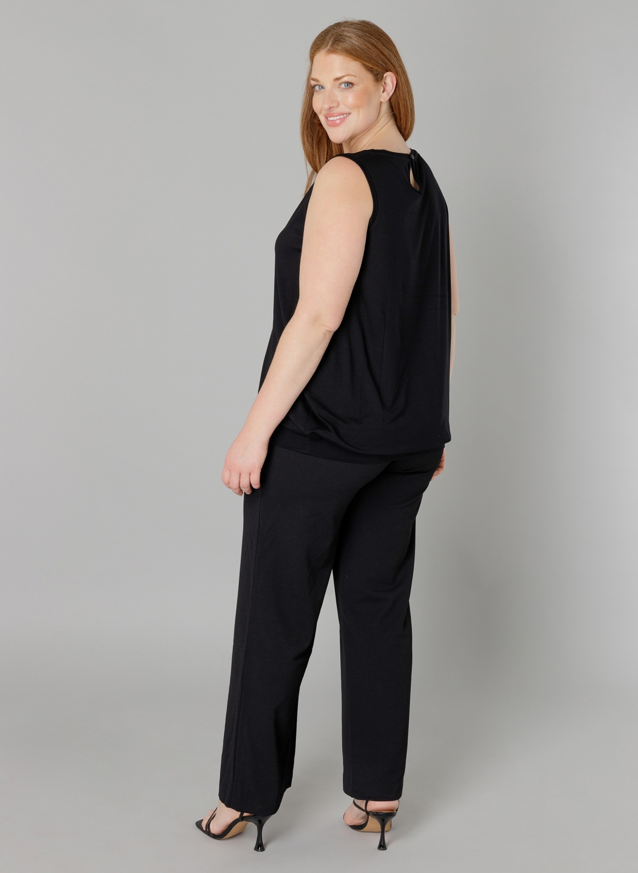 Base Level Curvy Longtop »Yasmina«, Formgebendes Bündchen am Saum