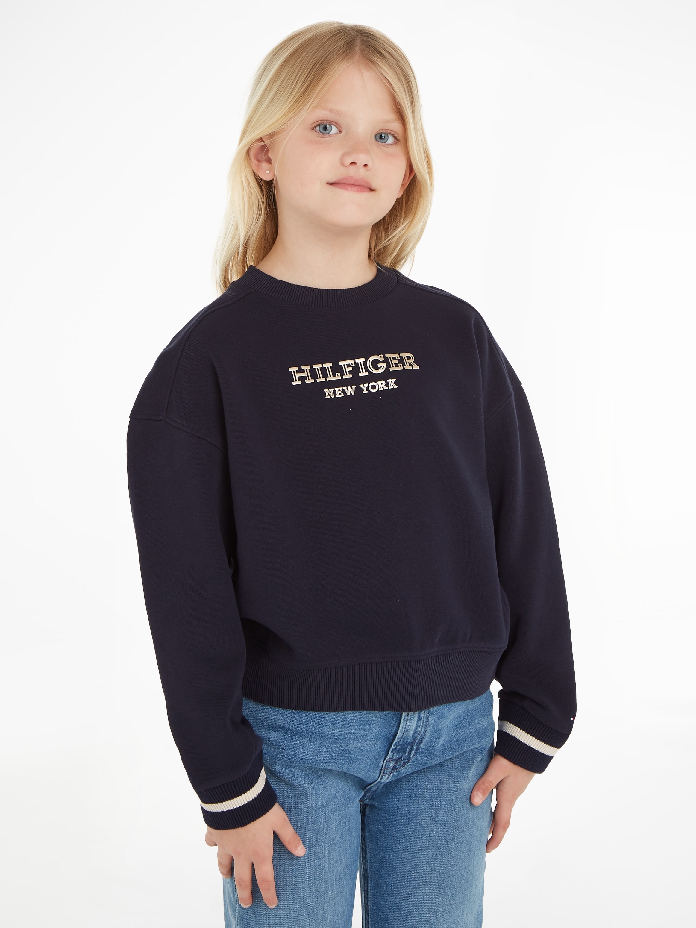 Tommy Hilfiger BAUR CREW«, FOIL bestellen Logo-Druck | »MONOTYPE online mit Sweatshirt
