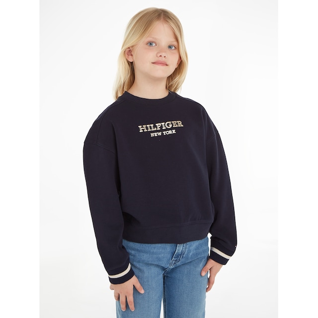 Tommy Hilfiger Sweatshirt »MONOTYPE FOIL CREW«, mit Logo-Druck online  bestellen | BAUR