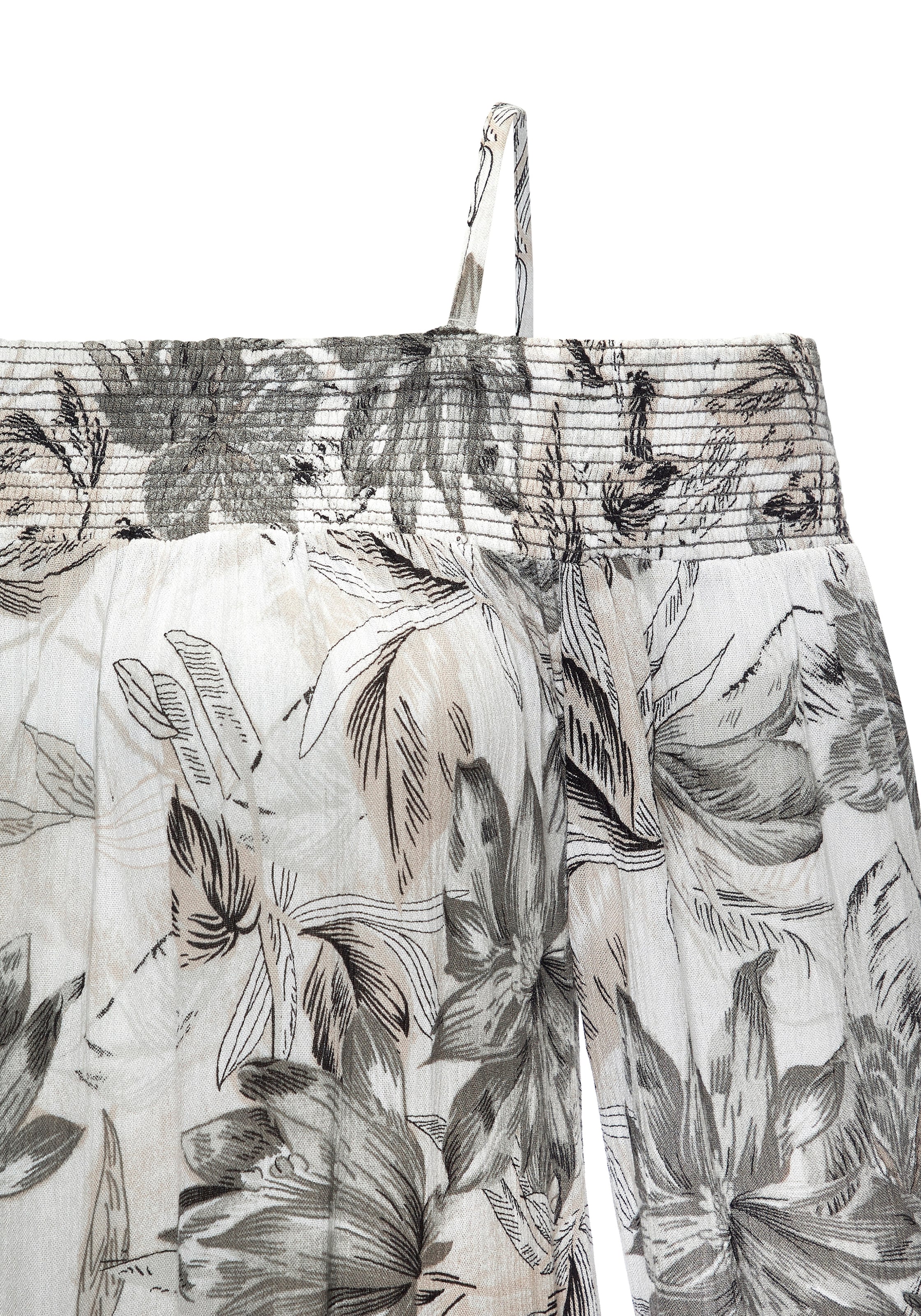Vivance Off-Shoulder-Kleid, mit Allover-Print und Carmenausschnitt