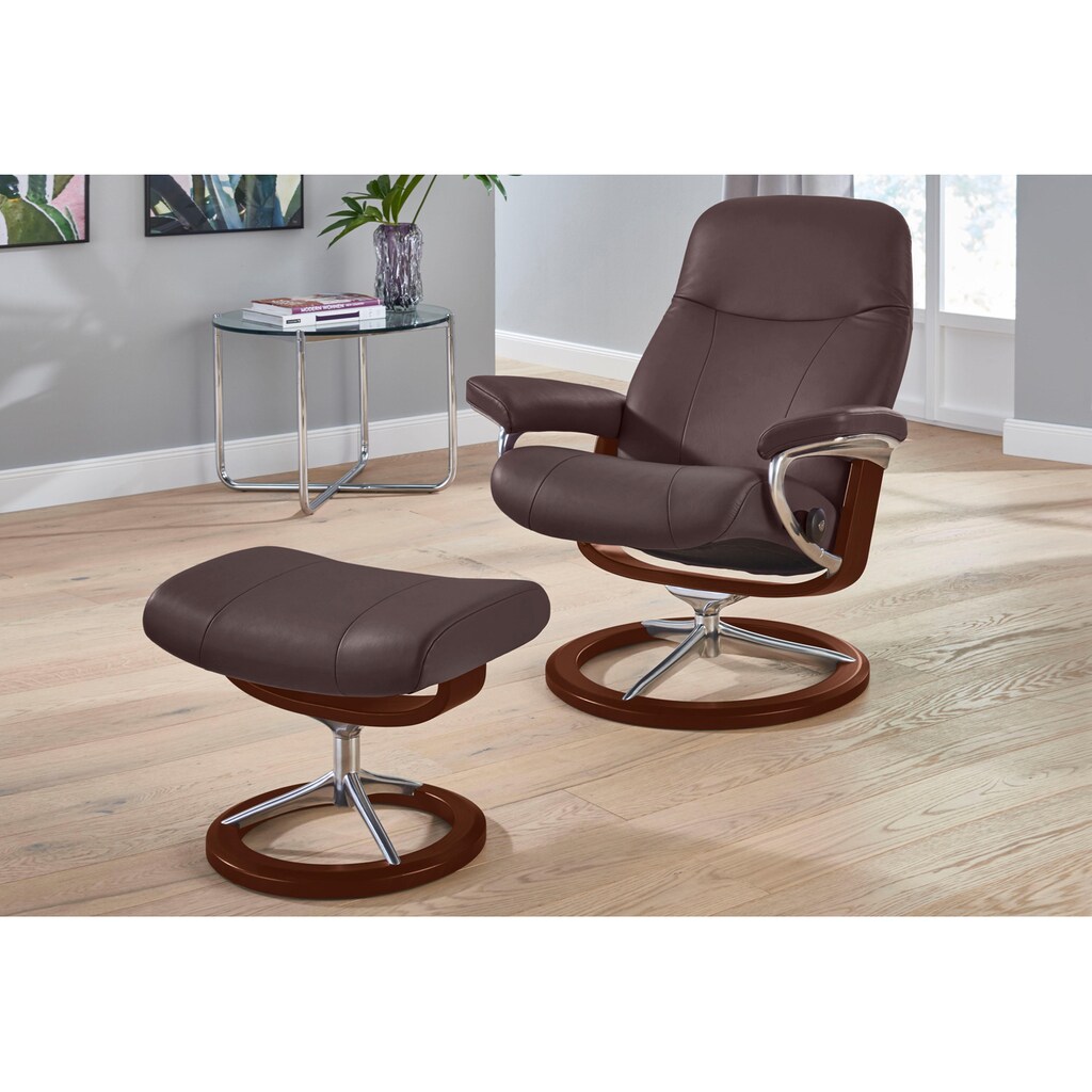 Stressless® Relaxsessel »Garda«, (Set, Relaxsessel mit Hocker)