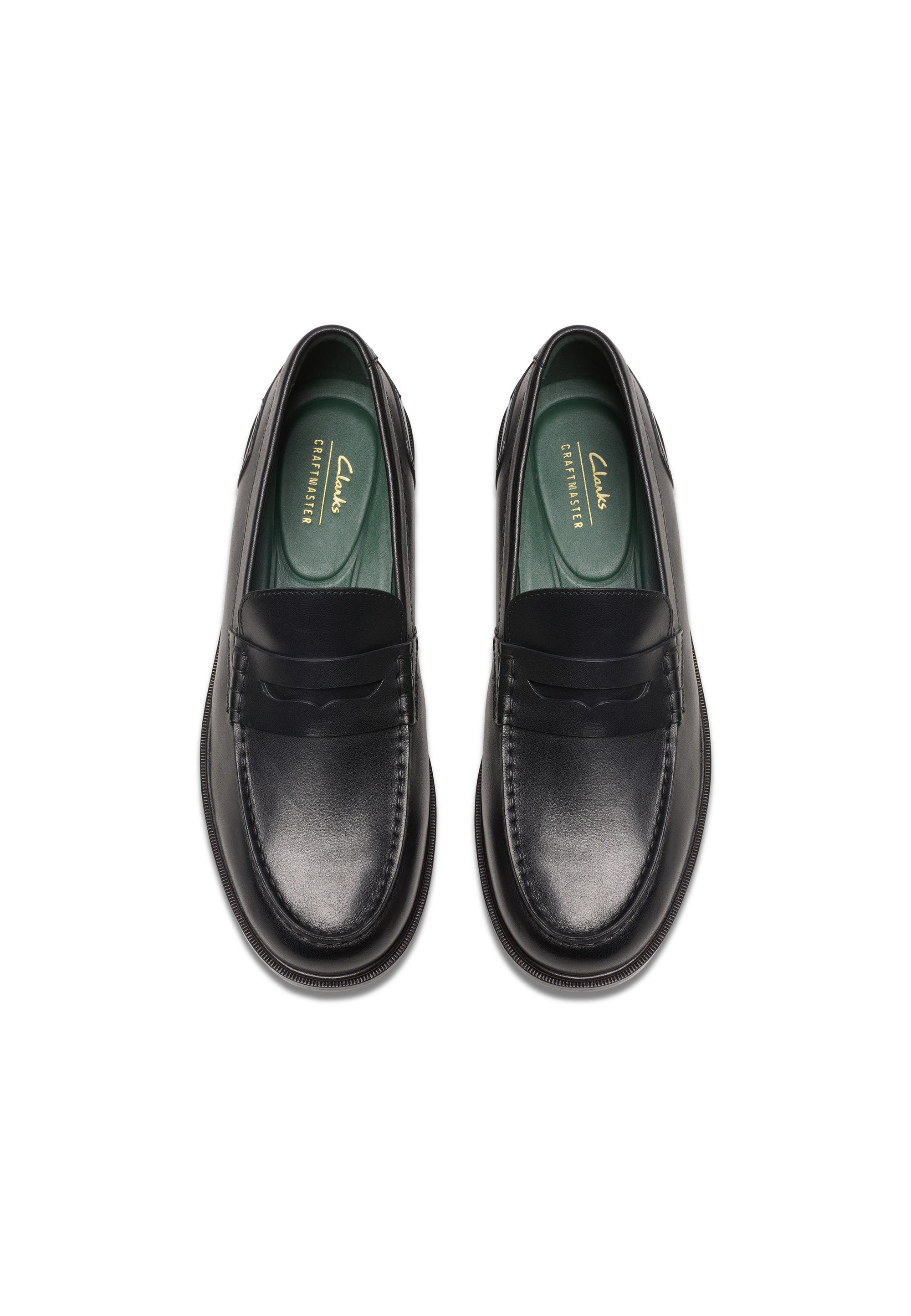 Clarks Slipper »CraftJames«  mit elegantem, italienischem Glattleder-Finish