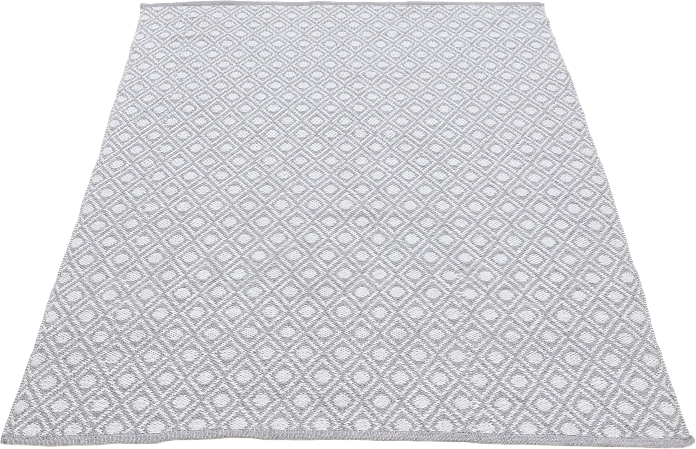carpetfine Teppich »Frida 201«, 7 mm Höhe, Wendeteppich, 100% recyceltem Material (PET), Flachgewebe, Sisal Optik, Pflegeleicht und Robust, In- und Outdoor geeignet, Wetterfest und UV-beständig für Balkon, Terrasse, Garten, Wohn- und Schlafzimmer