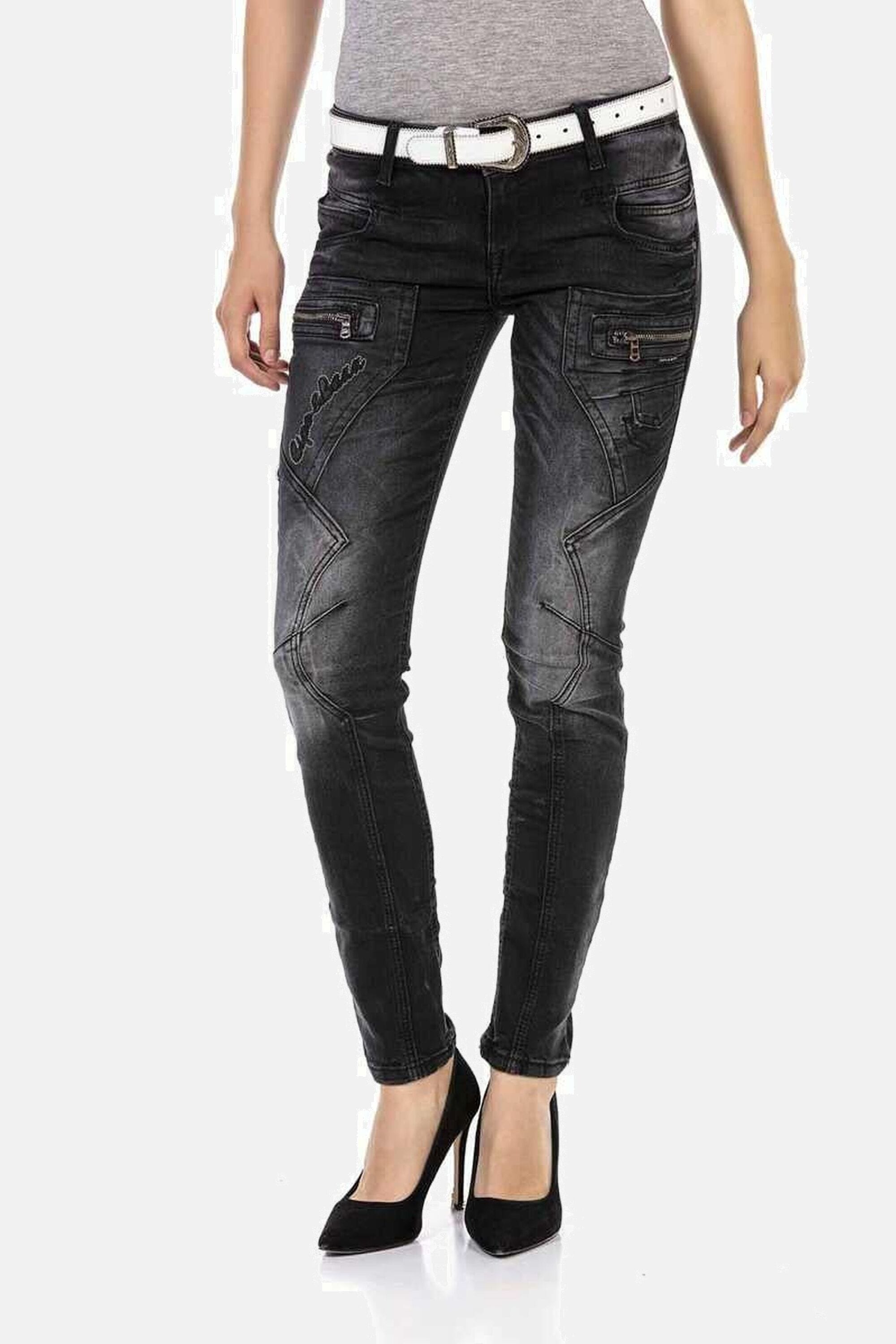 Cipo & Baxx Slim-fit-Jeans "Jeans", mit Verschiedenen Ziernähte, WD437 günstig online kaufen