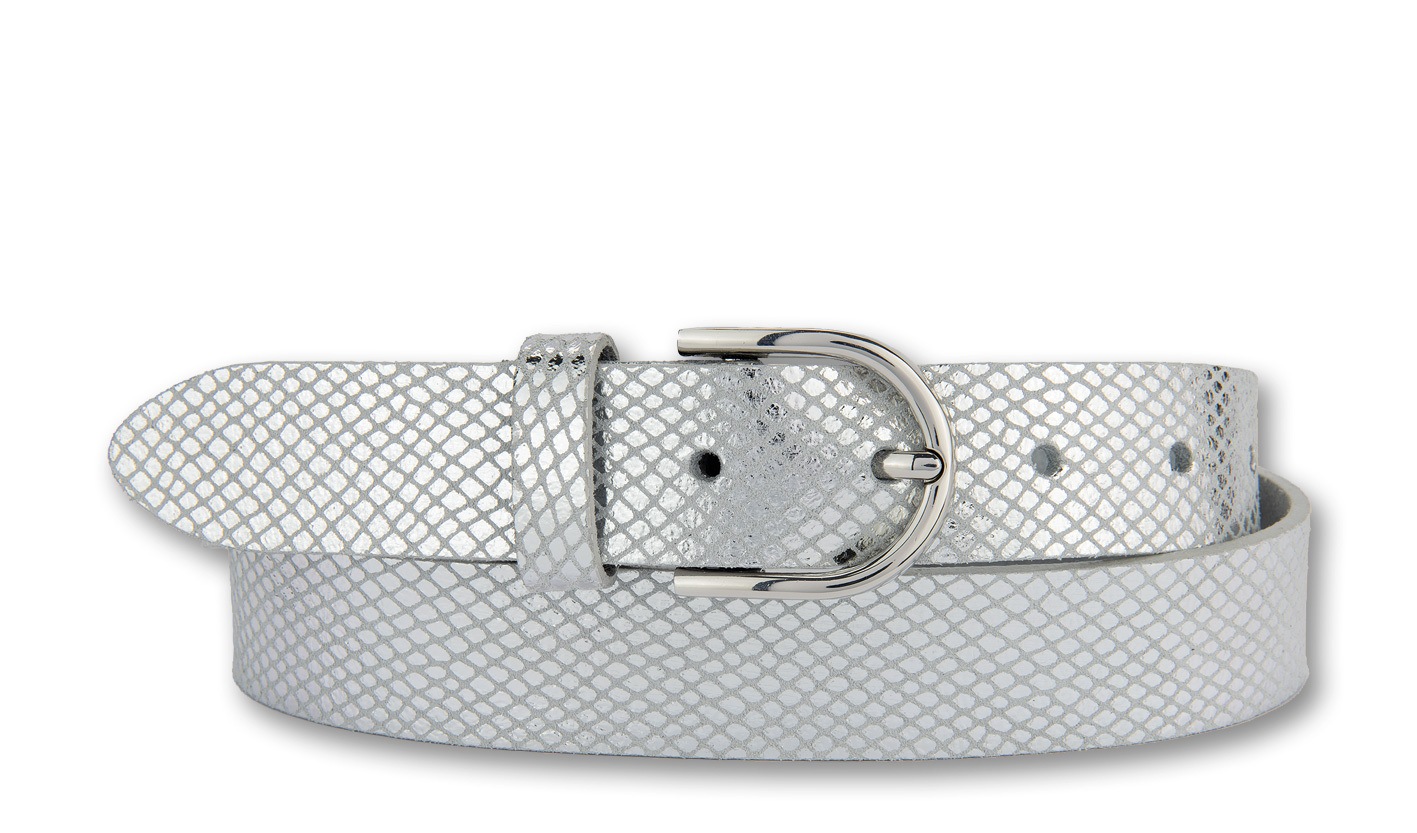 BERND GÖTZ Ledergürtel "Ledergürtel mit feiner Snakeprägung und Hochglanzsc günstig online kaufen