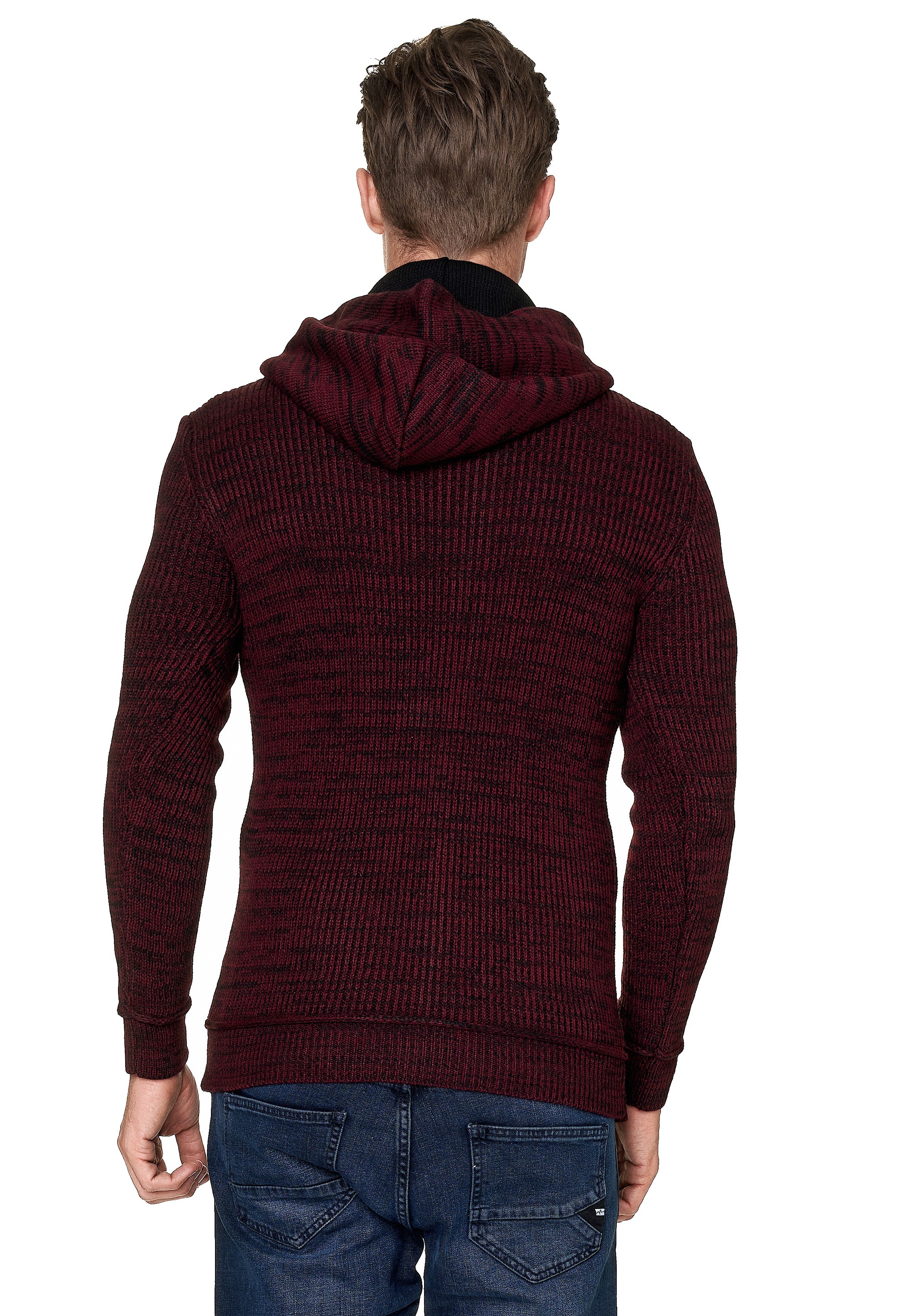 Rusty Neal Kapuzensweatshirt, mit stylischem Ausschnitt