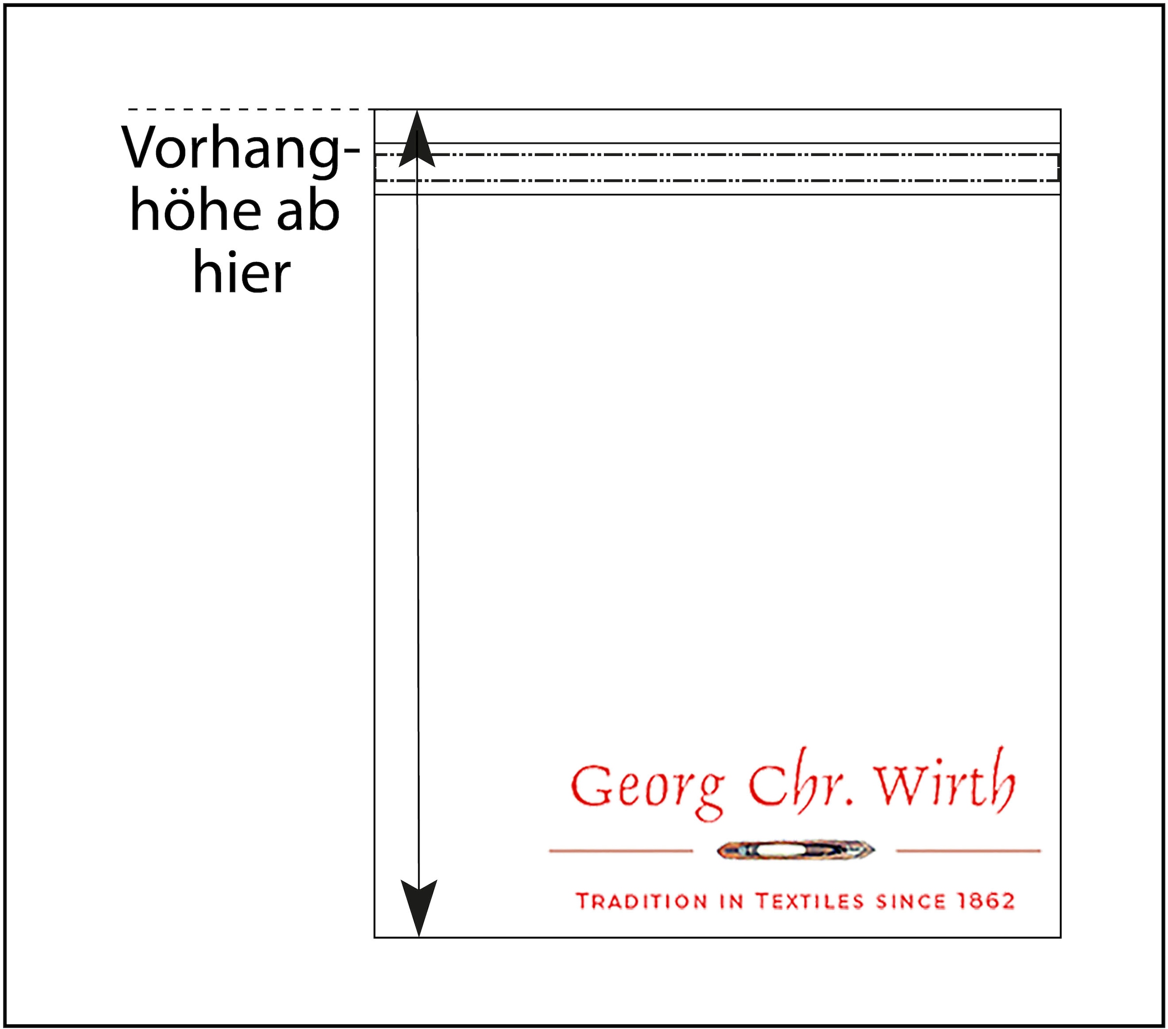 Wirth Vorhang »Wiessee«, (1 St.)