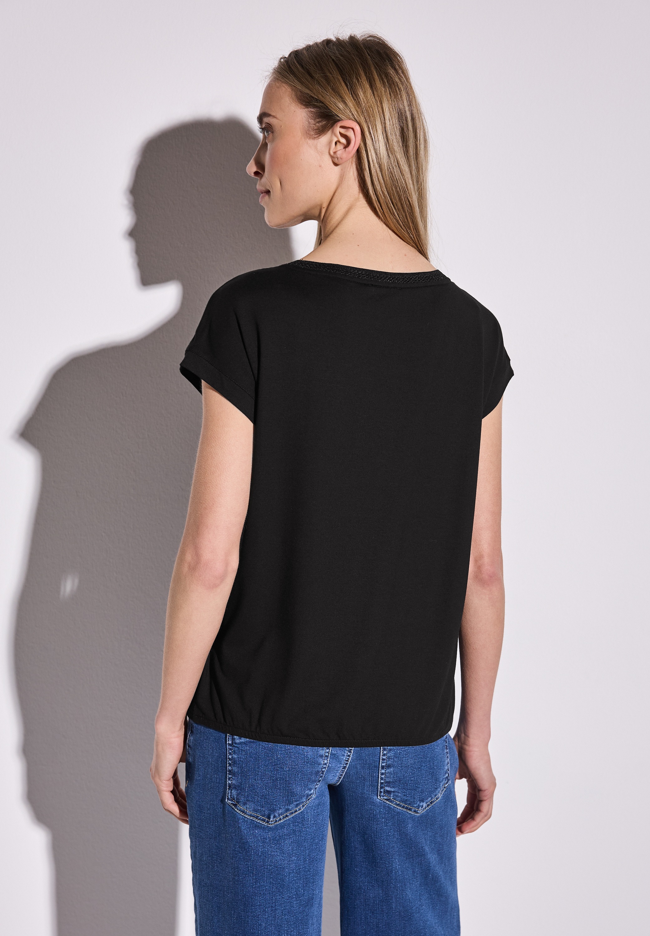 STREET ONE T-Shirt, mit U-Boot-Ausschnitt günstig online kaufen
