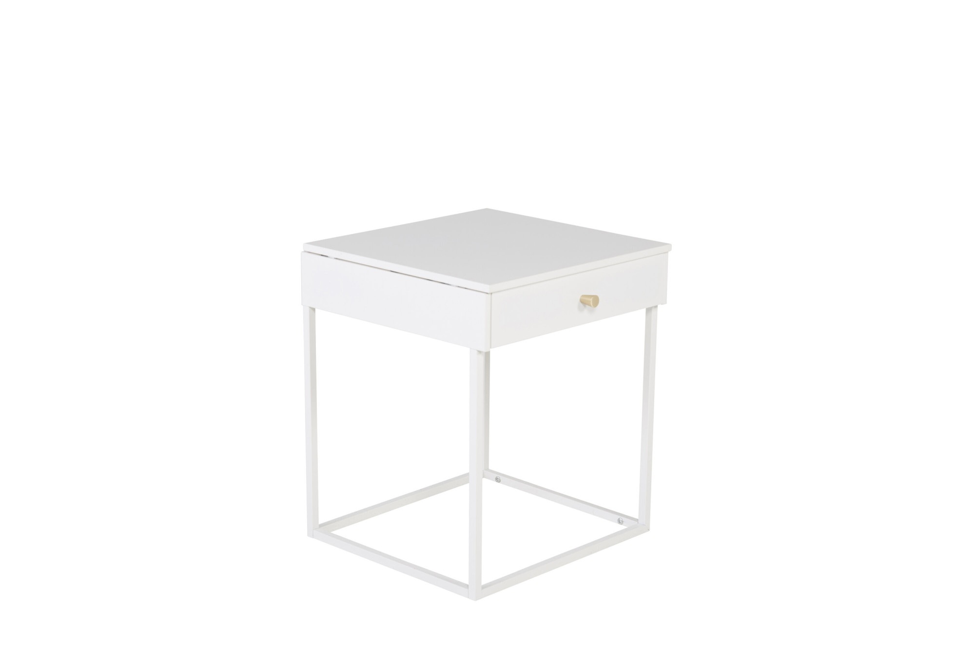 Venture Home Nachttisch »Bakal, minimalistischer Nachttisch, 43 × 43 cm« Schlafzimmertisch, Stahl, pulverbeschichtet, offene Form, leicht
