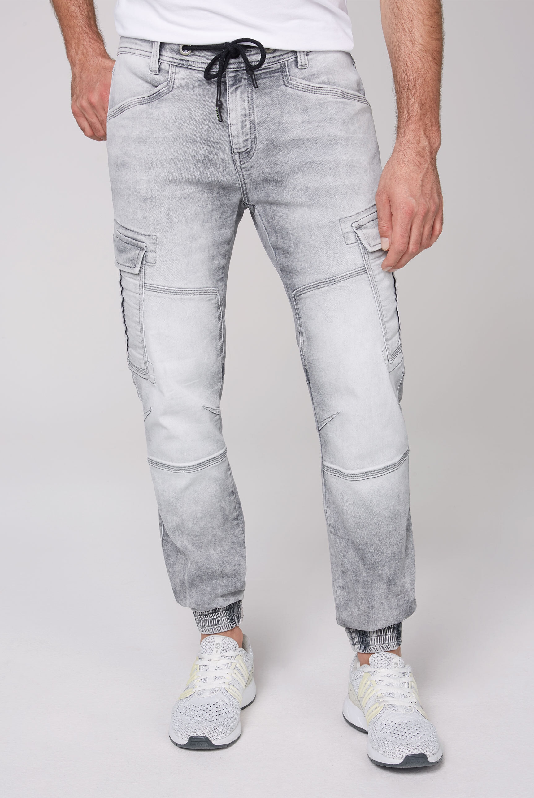 CAMP DAVID bestellen Beintaschen | Druckknopfverschluss mit Regular-fit-Jeans, ▷ BAUR