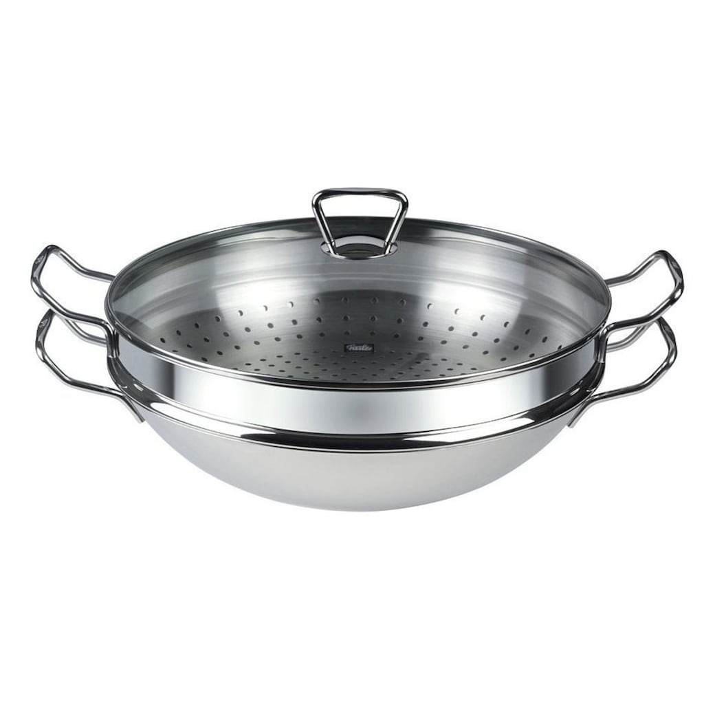 Fissler Wok »Nanjing«, Edelstahl 18/10, (1 tlg.)