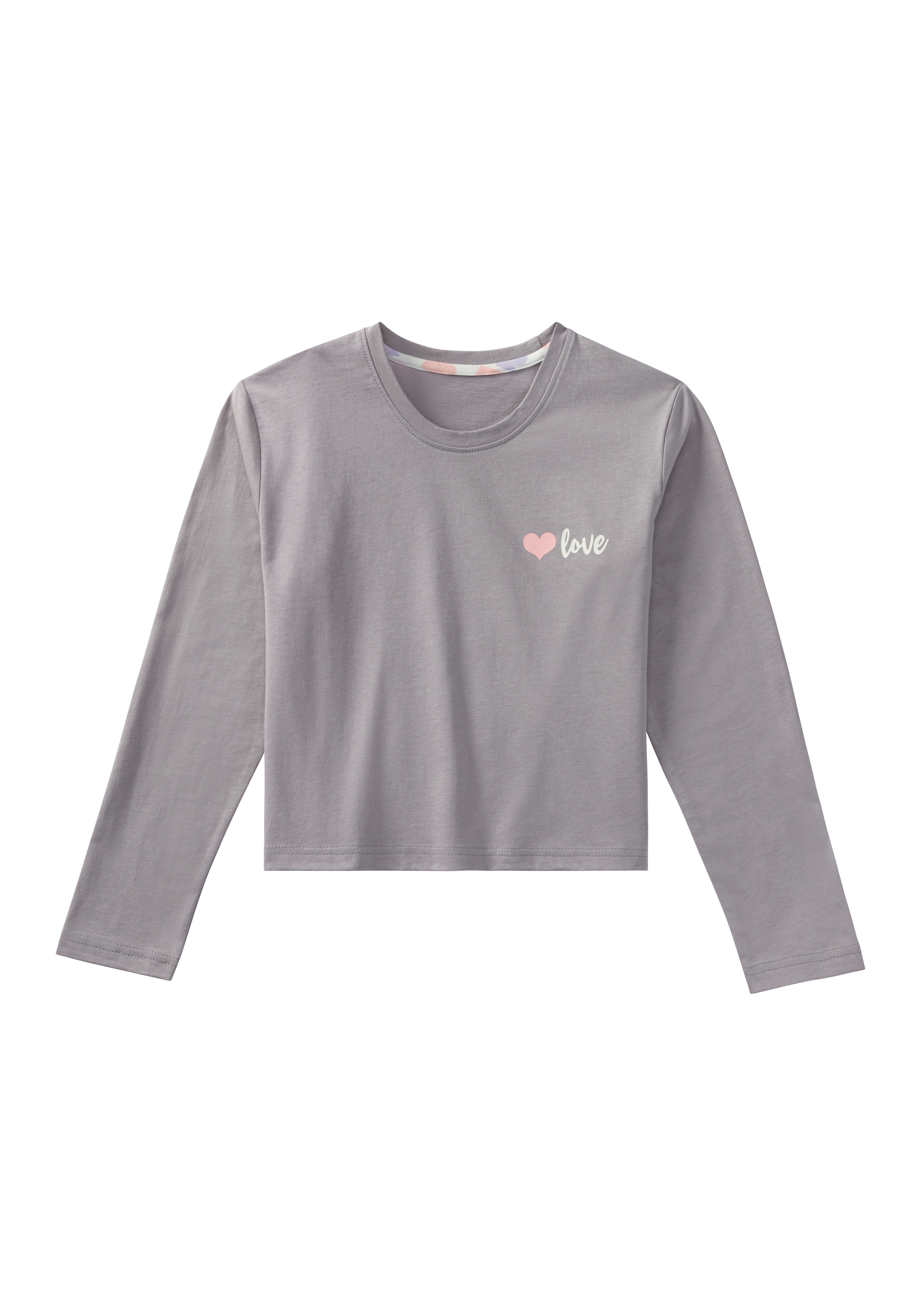 petite fleur Pyjama, (2 tlg., 1 Stück), Schlafanzug mit Hose im Herzchen Allover Print