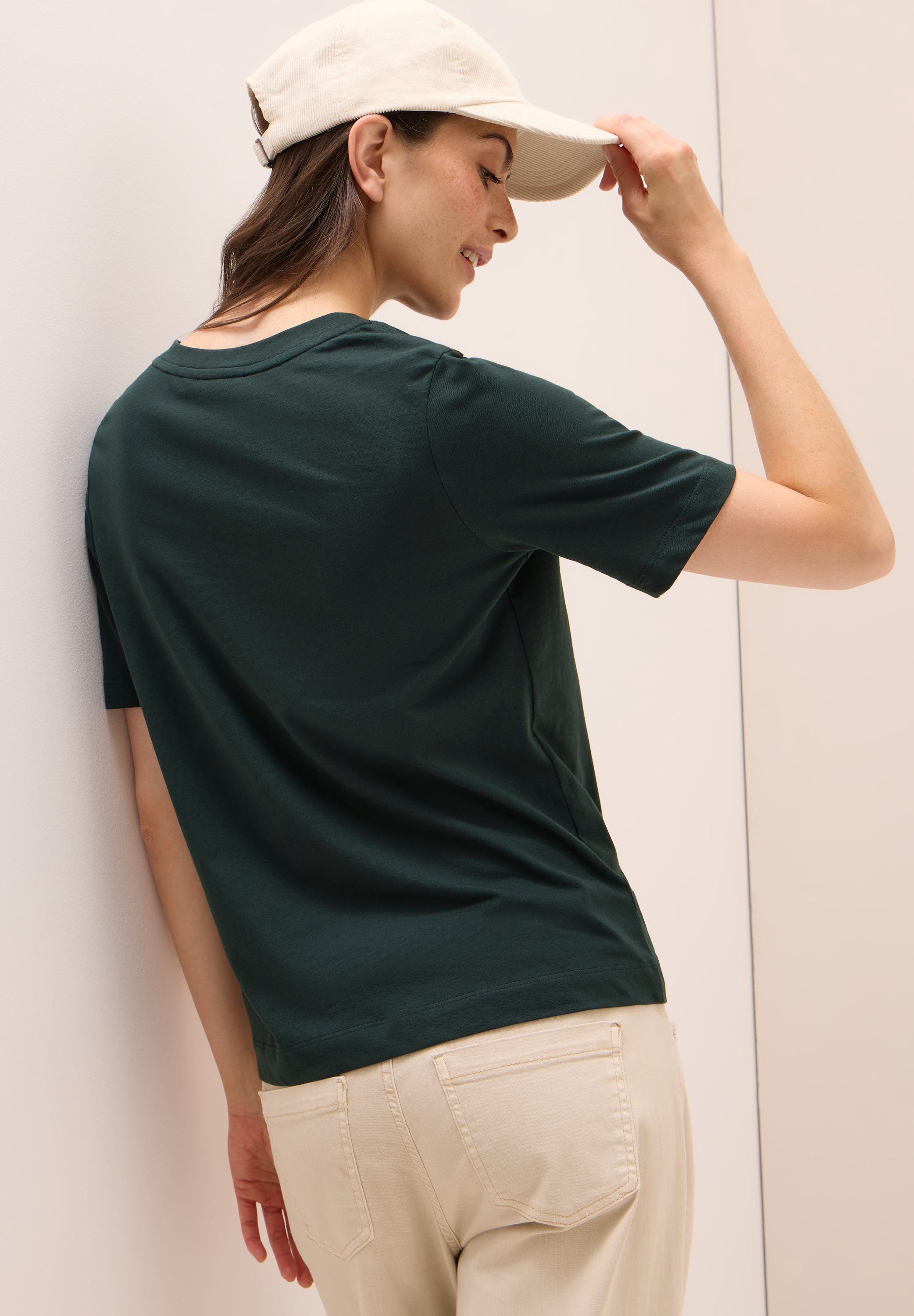 Cecil T-Shirt mit Wording Artwork günstig online kaufen