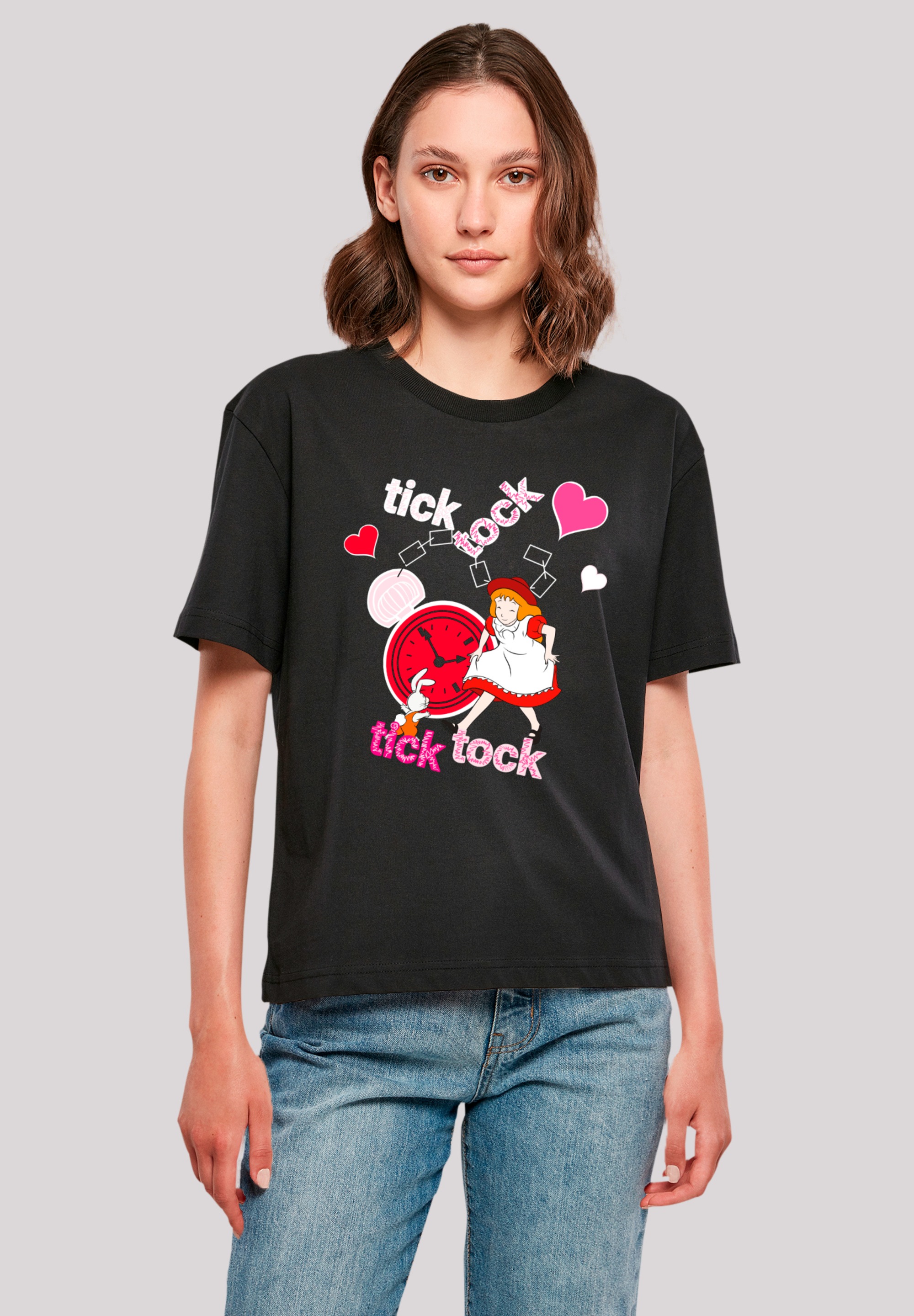 F4NT4STIC T-Shirt "Alice im Wunderland Tick Tock", Retro, Heroes of Childho günstig online kaufen