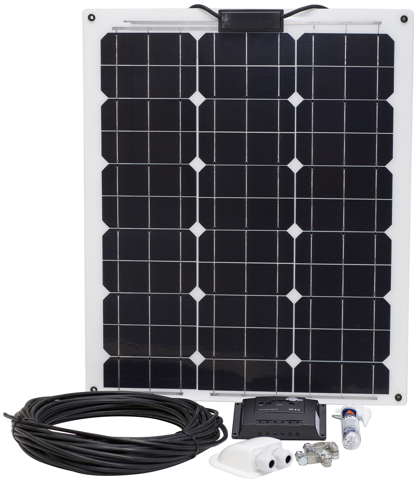 Solarmodul »Laminat-Set 50 Watt«, (Set), für Boote und Yachten