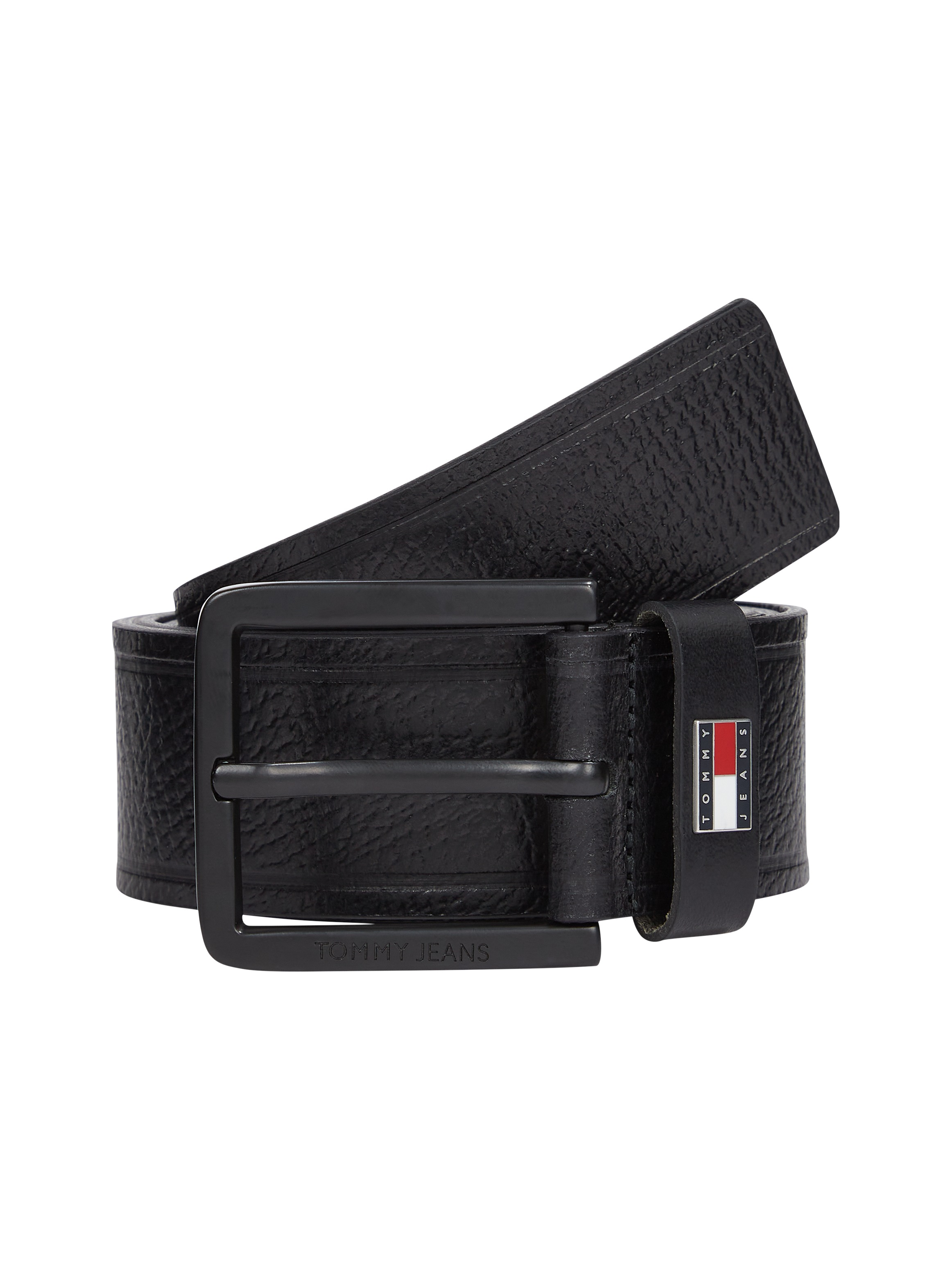 Tommy Jeans Ledergürtel "TJM ELEVATED FLAG LEATHER 3.5 cm breit" Größenvers günstig online kaufen