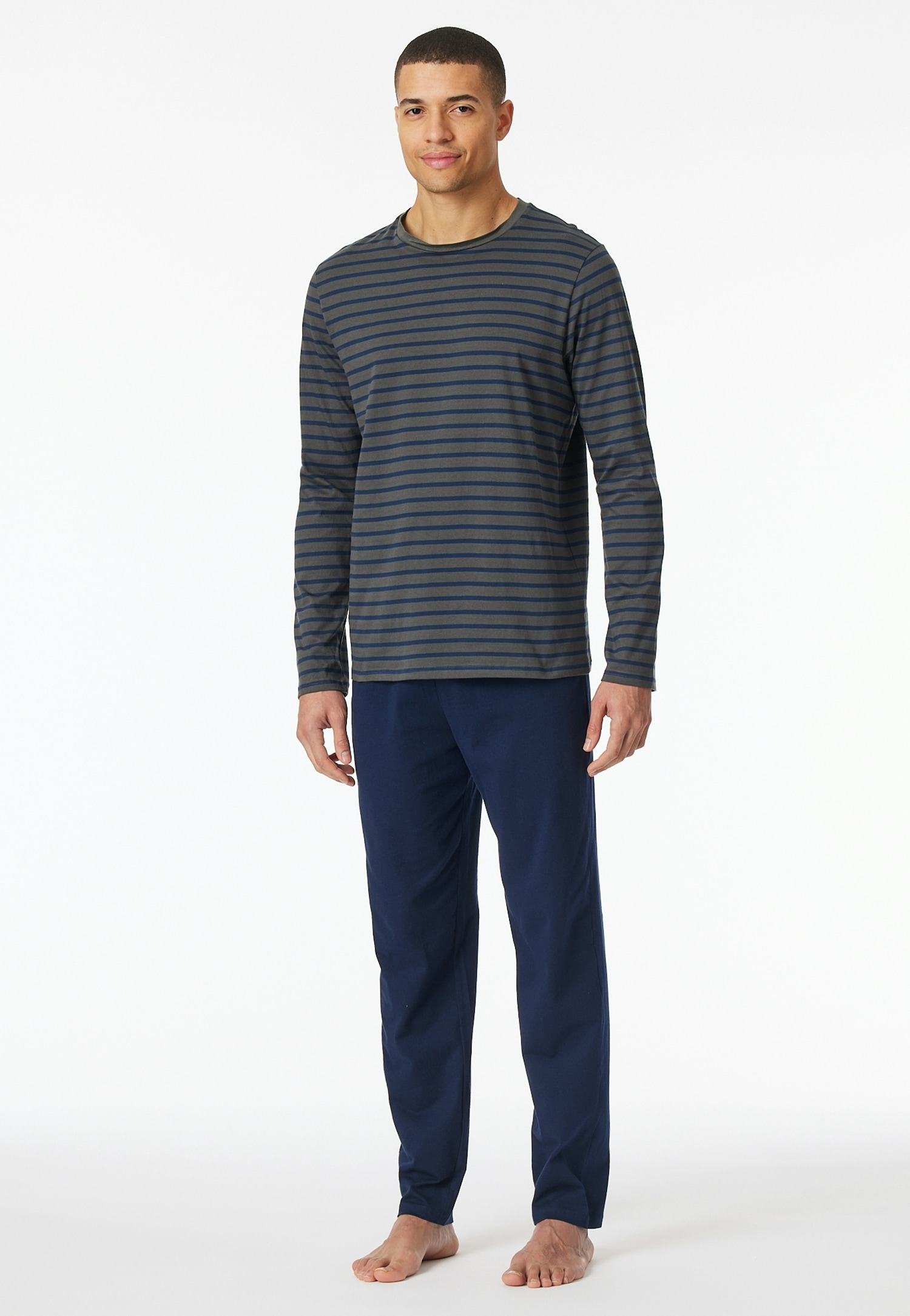 Schiesser Schlafanzug "Casual Essentials" 2 Stk. tlg., mit Streifen günstig online kaufen