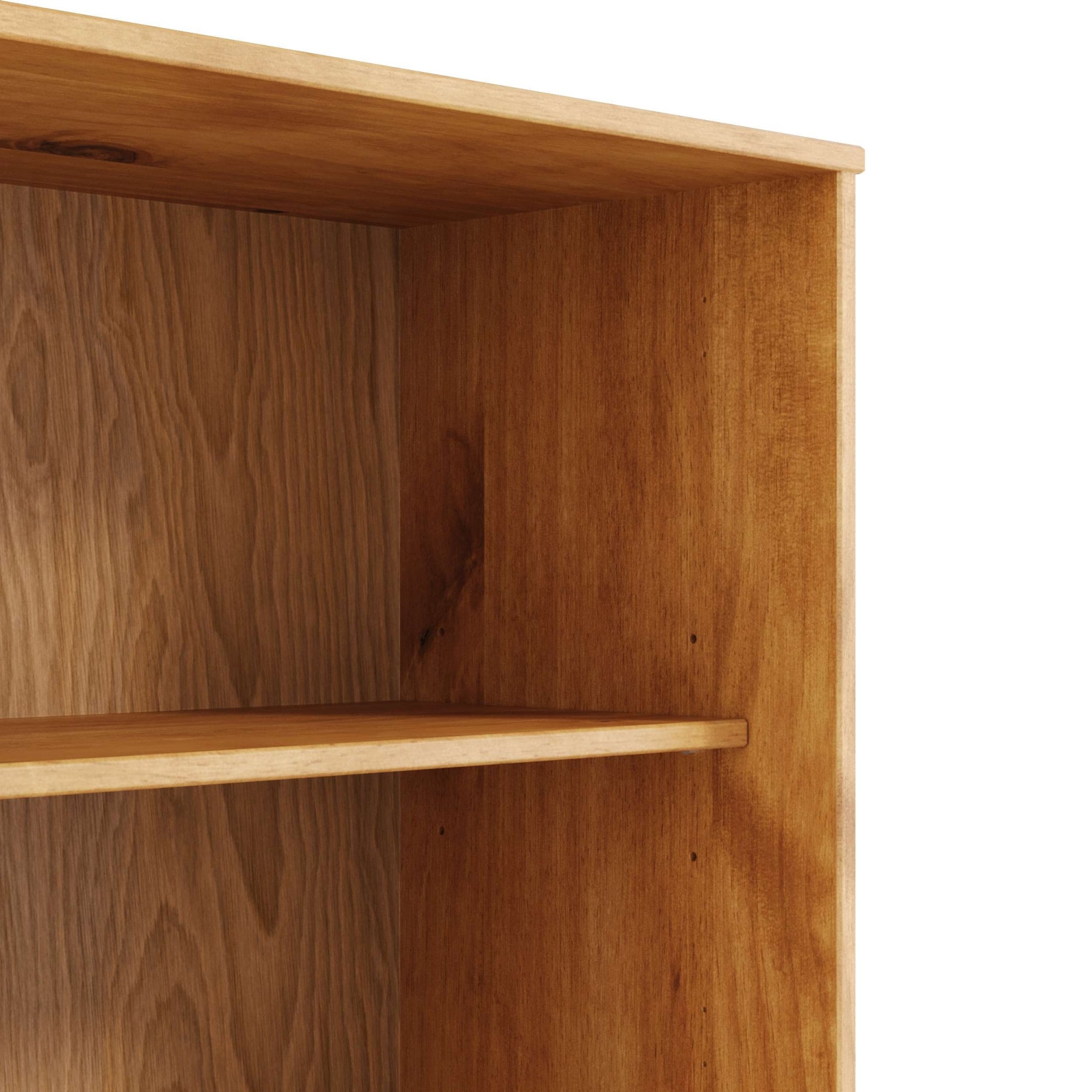 OTTO home Bücherregal »Malmedy Front mit gefrästen Rillen« Bücherschrank aus massivem Kiefernholz, Push-to-open, FSC, B: 80 cm
