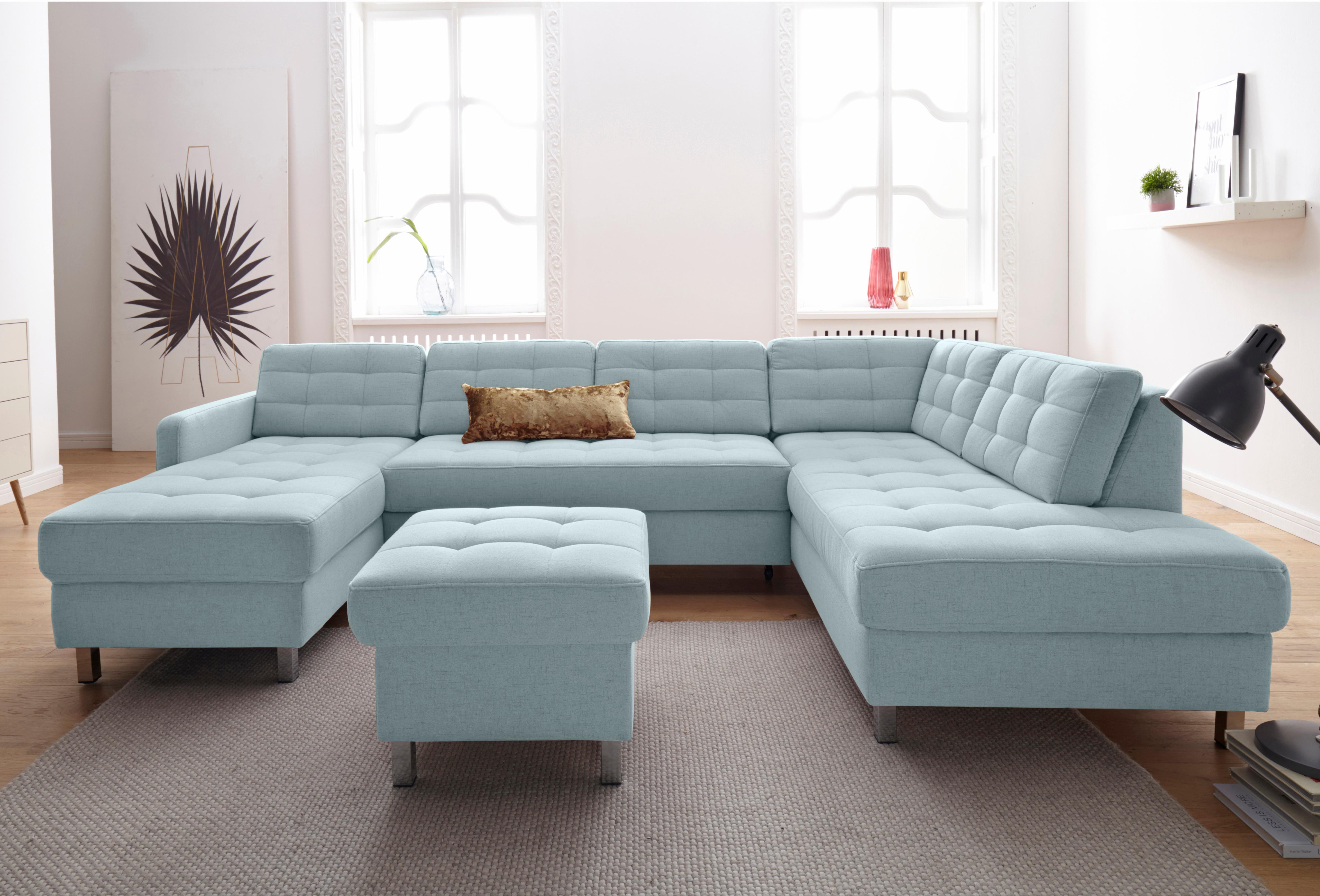 sit&more Wohnlandschaft "Picasso U-Form" wahlweise mit Schlaffunktion und Bettkasten