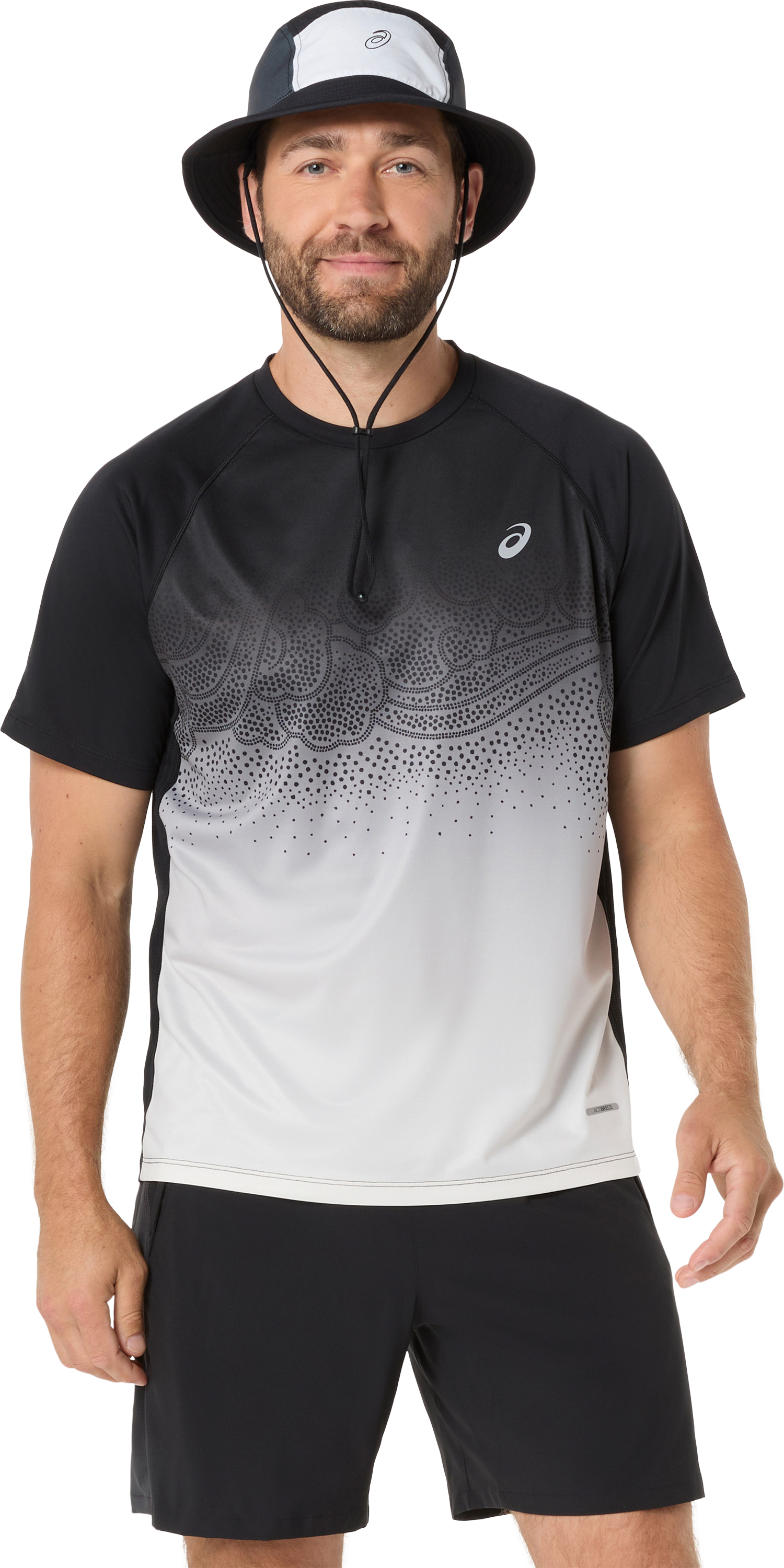 Asics Laufshirt "ROAD FADE SS TOP" ACTIBREEZE™ Technologie, Atmungsaktiv, Reflektierend