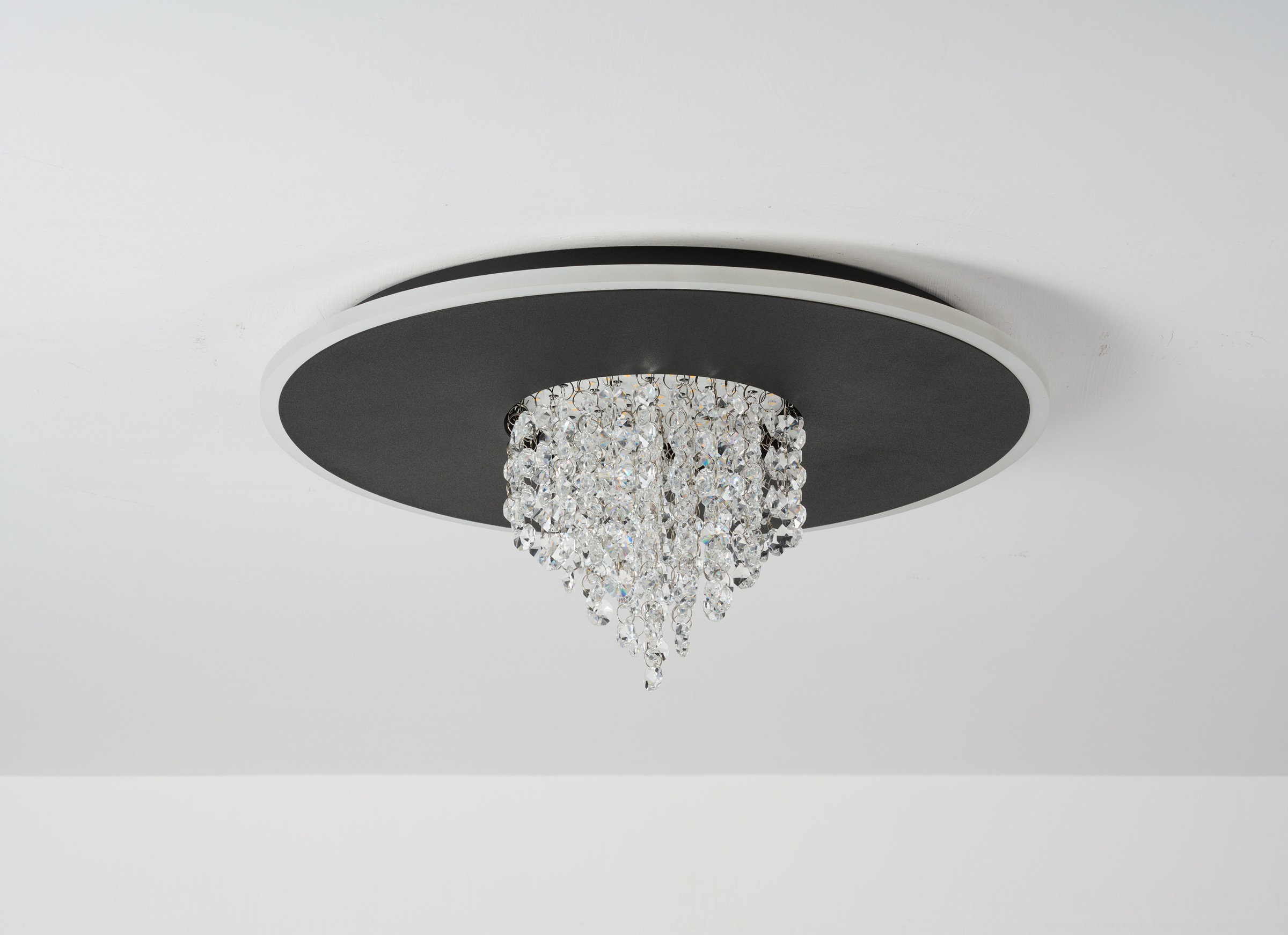 Searchlight LED Deckenleuchte »Deluge-LED-Deckenleuchte, Metall mit Kristallglas« LED-Modul 1 Stk.