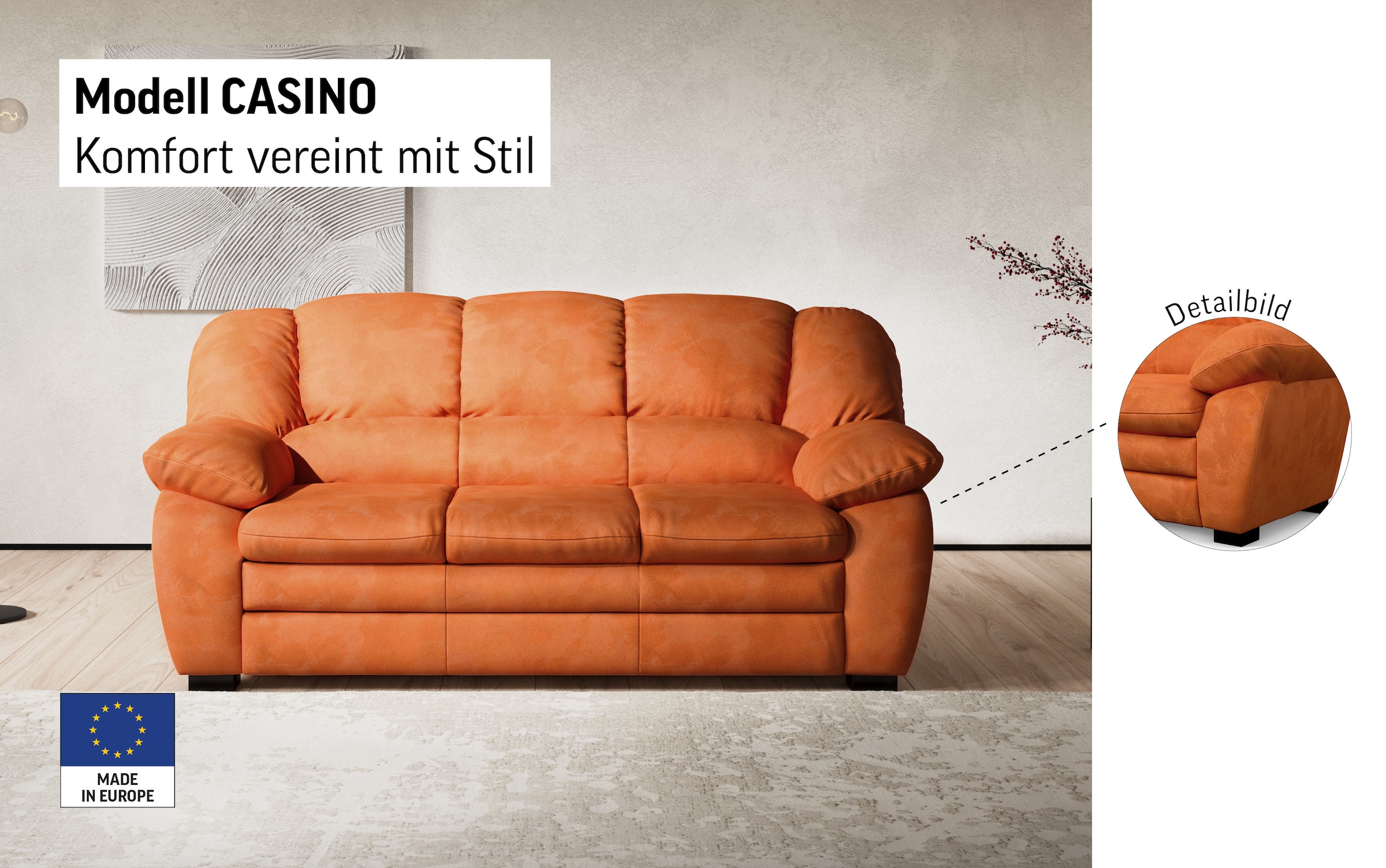 COTTA 2,5-Sitzer »Casino« Polstergarnitur, auch als Set erhältlich