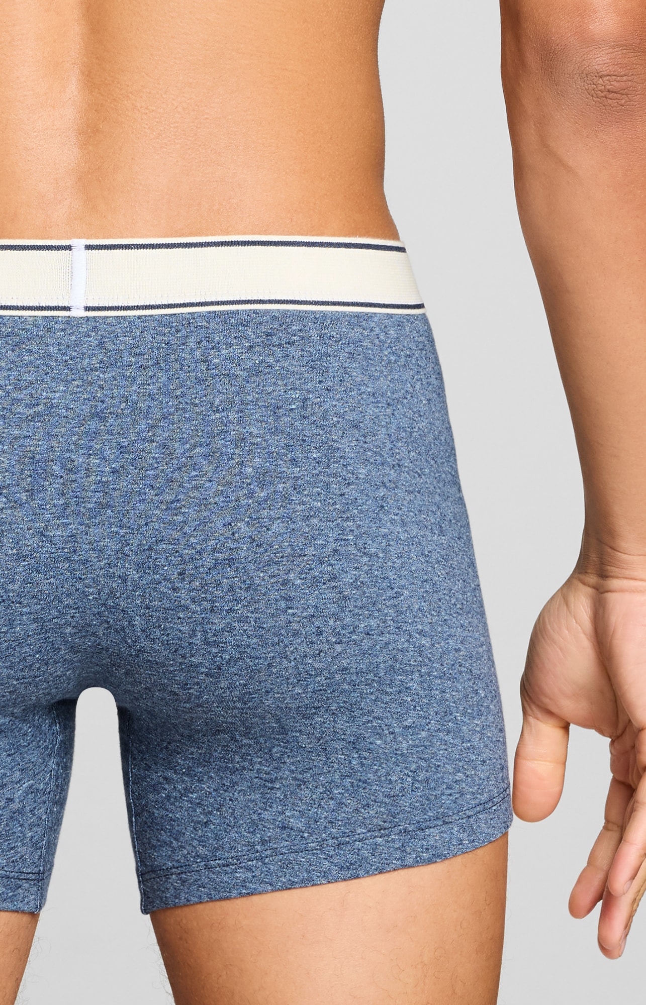 Levi's® Boxer »LEVIS MEN VNTG HTR BOXER BRIEF 2P« ohne Eingriff, uni, meliert, Logo-Bund, elastisch