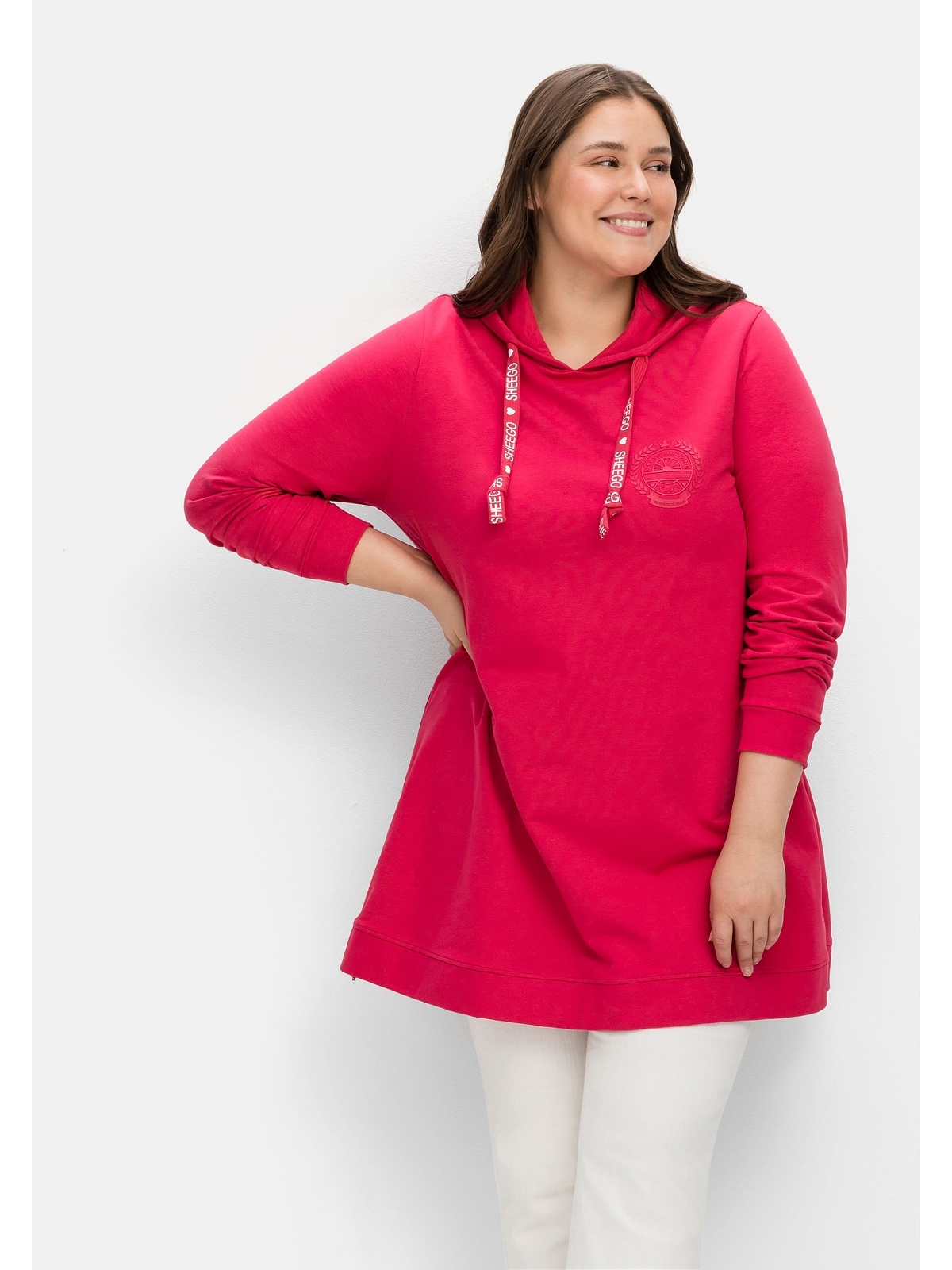 Sheego Sweatshirt »Große Größen« mit seitlichen Zippern