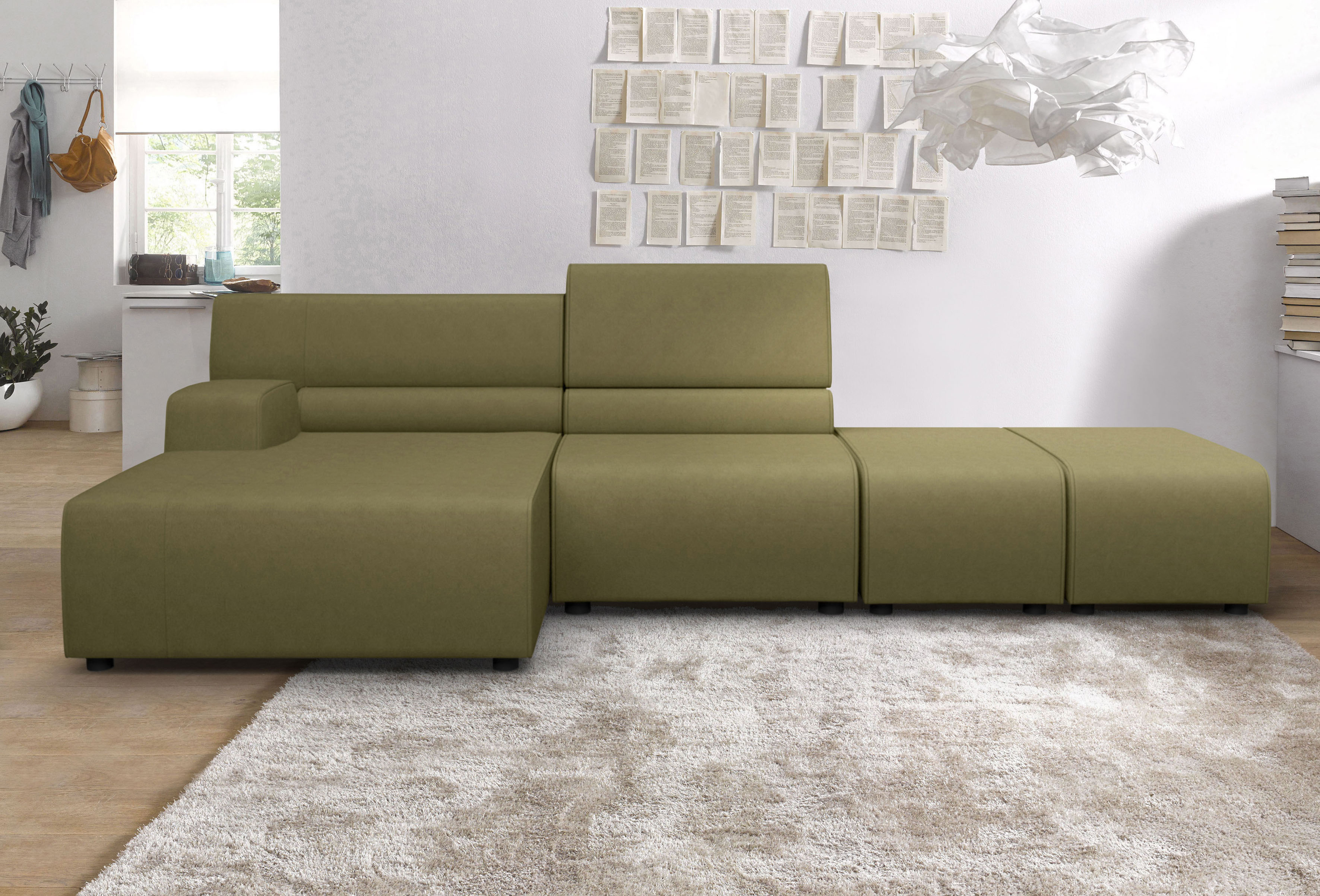 Egoitaliano Ecksofa "Babouche, Designsofa mit außergewöhnlichem Sitzkomfort zum Wohlfühlen"