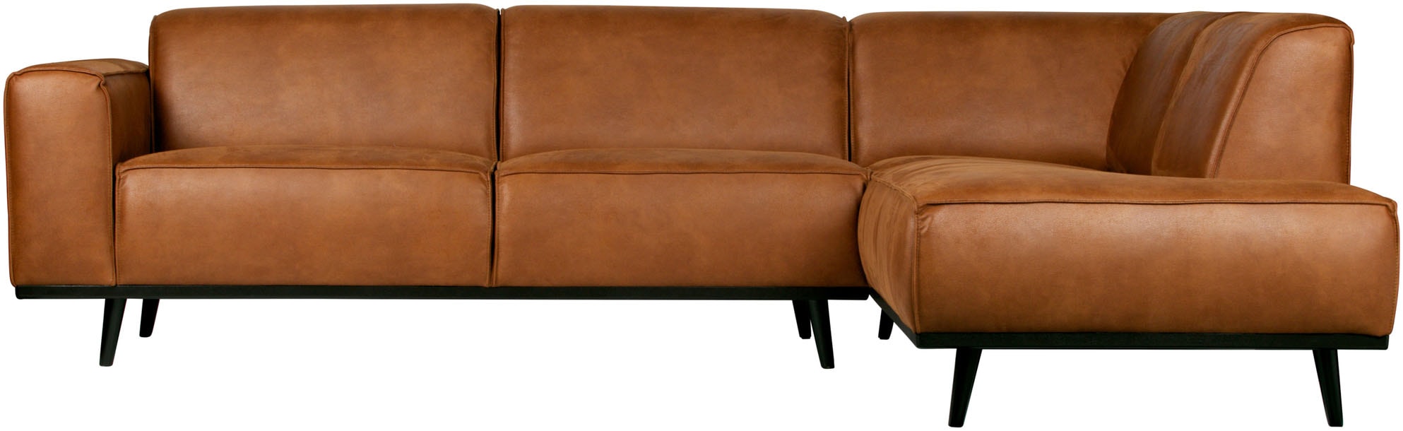 WOOOD Ecksofa "Statement, Sofa auf Birke-Gestell, mit Bonell- und Wellenfederung" frei im Raum stellbar, H 77 x B 274 x T 210 cm