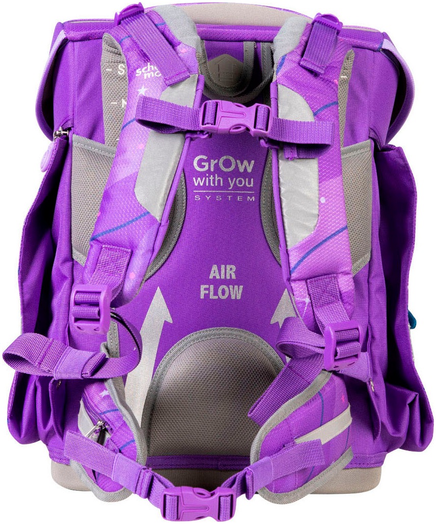 Schulranzen SCHOOL-MOOD "Champion Maxx Pro", Kinder, Gr. B/H/T: 30cm x 40cm x 23cm, marie (pegasus) mit moodie willi wissbegier, Polyester, Rucksäcke 2