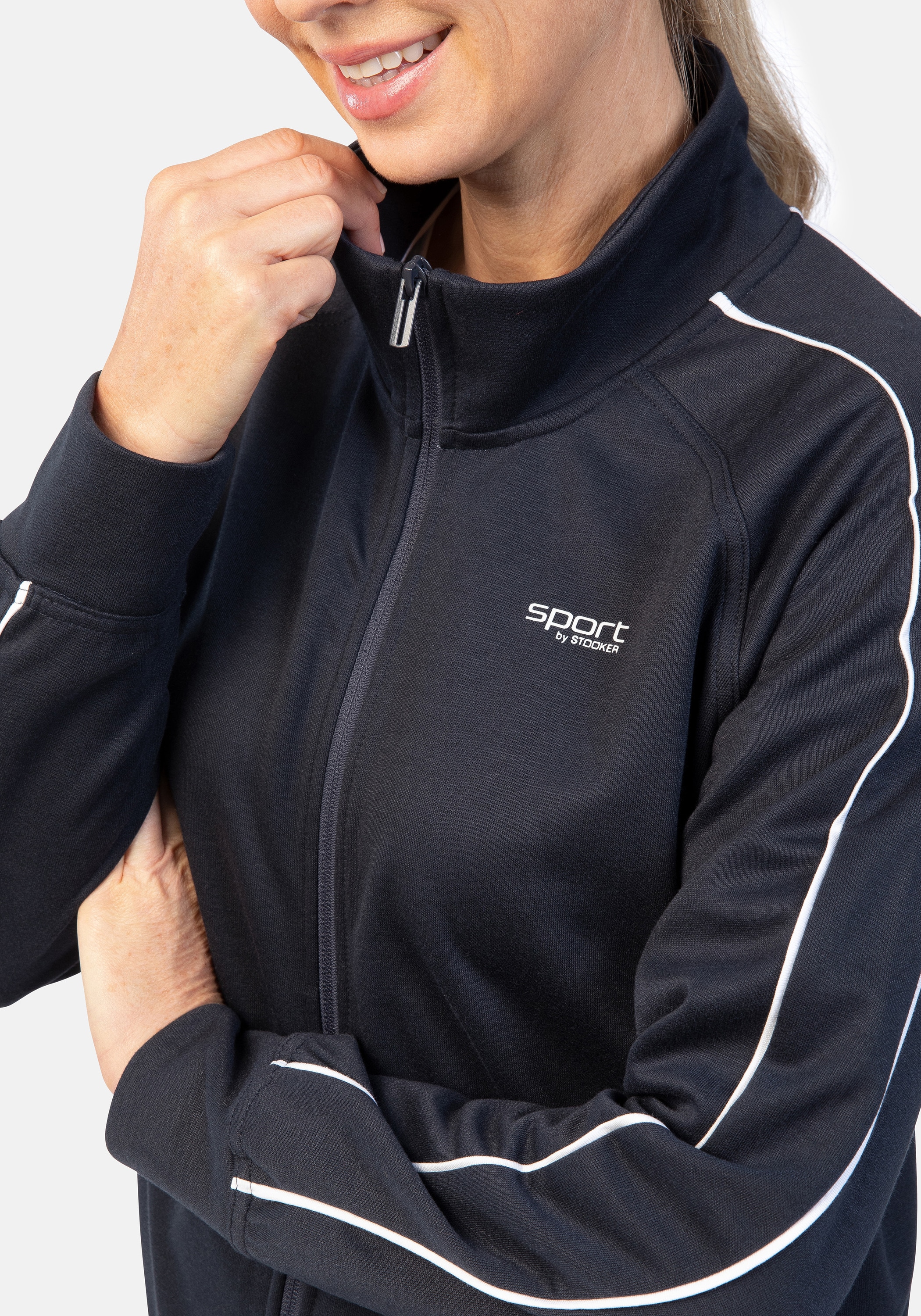 STOOKER WOMEN Sweatjacke »Trainingsjacke Sweatjacke«, Sweatjacke Sport Synthetic für Damen